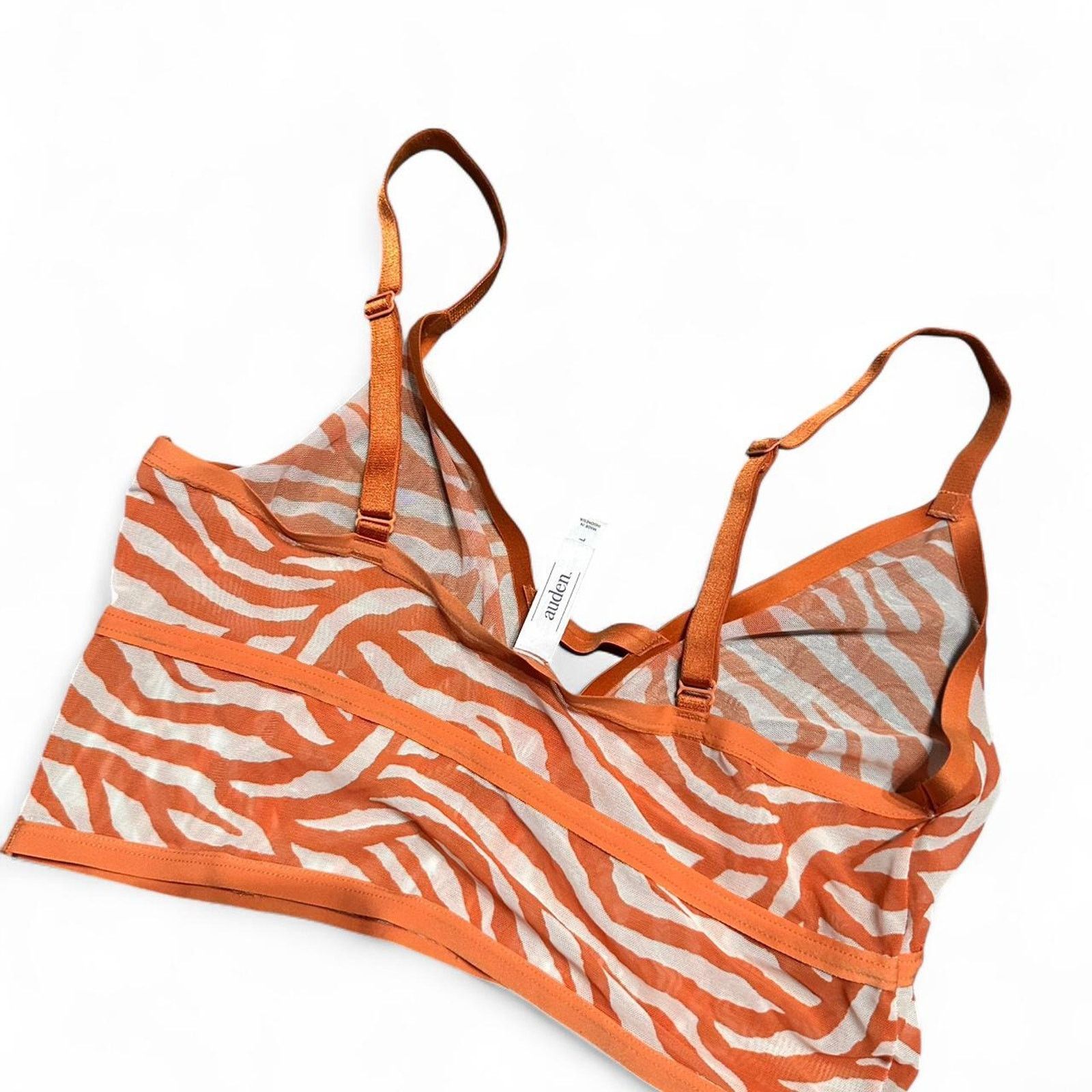 Other Orange and cream zebra print tank top Size L / US 10 / IT 46 - 4 Thumbnail