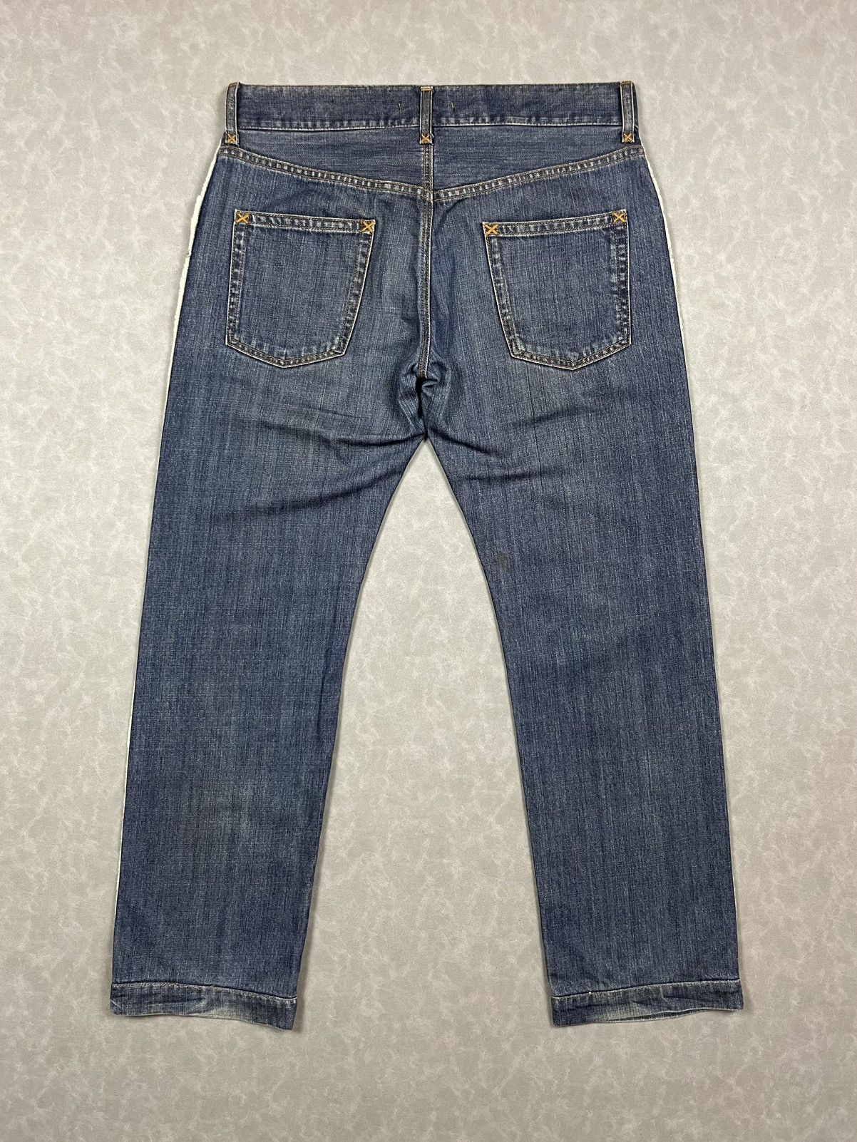 Dolce & Gabbana Vtg Dolce Gabbana side logo denim pants Size US 30 / EU 46 - 2 Thumbnail