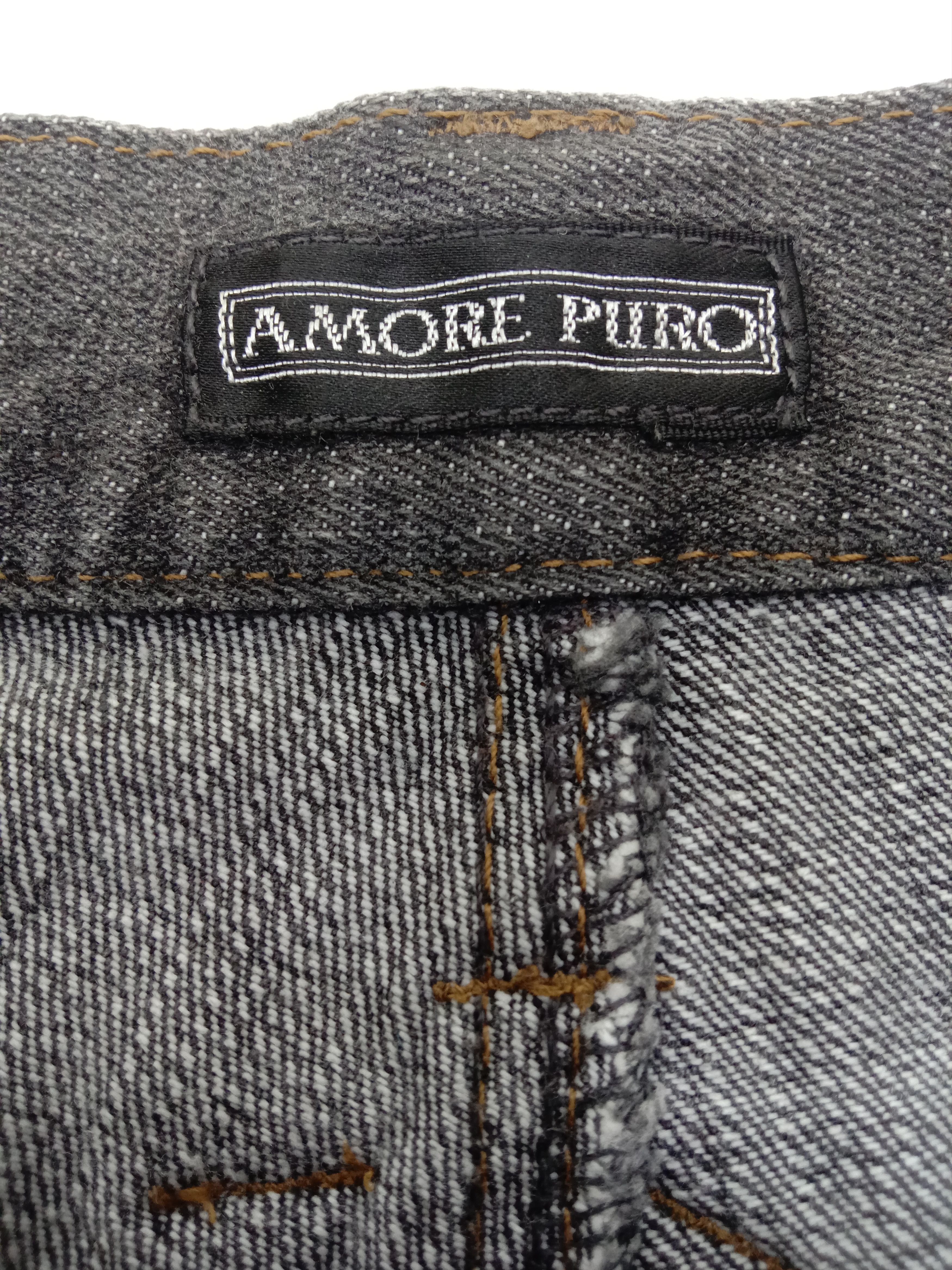 Japanese Brand Vintage Japanese Brand Double Waist Faded Black Jeans Size US 33 - 11 Thumbnail