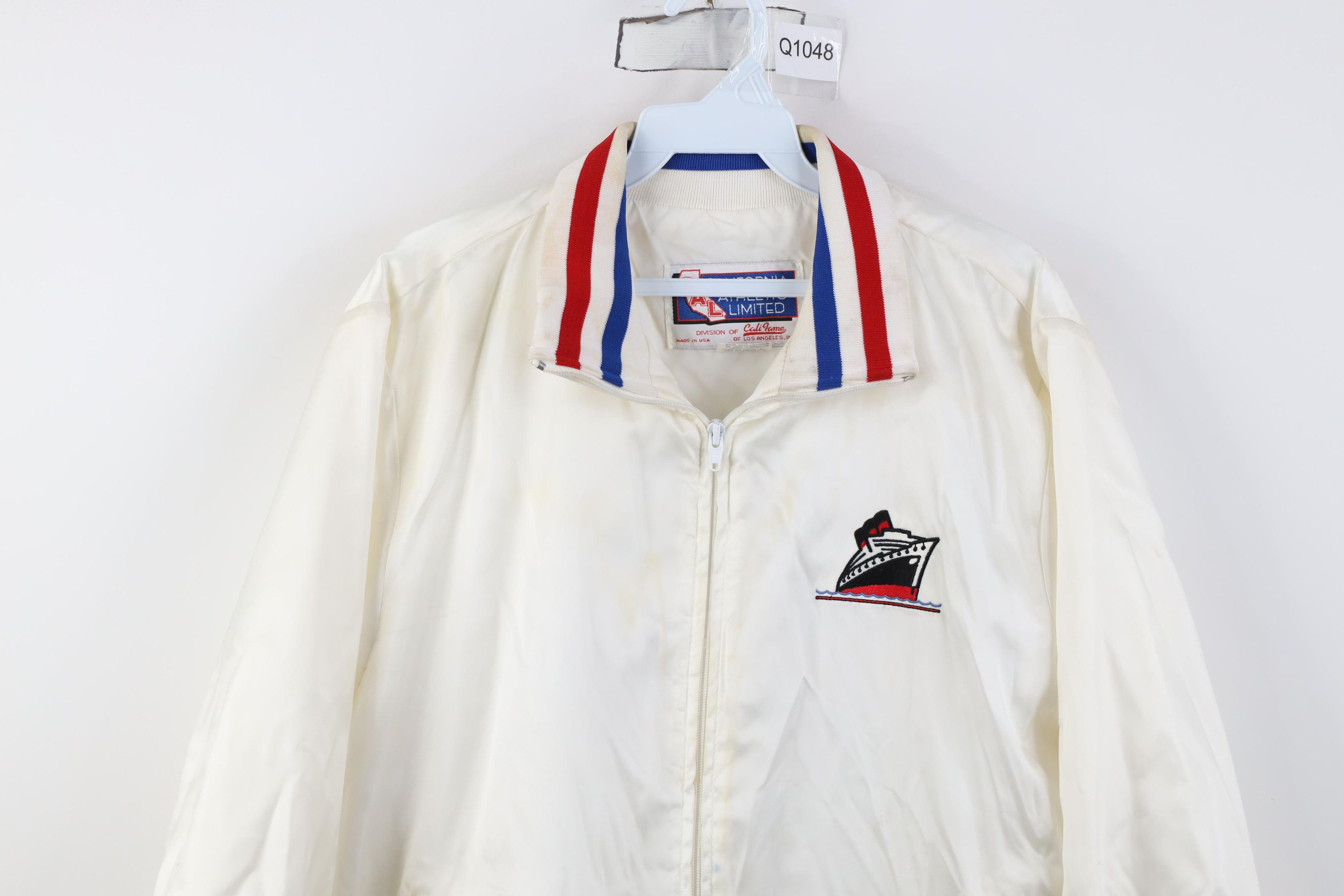 Vintage Vintage 60s Queen Mary British Ocean Liner Satin Jacket USA Size XL / US 12-14 / IT 48-50 - 2 Thumbnail
