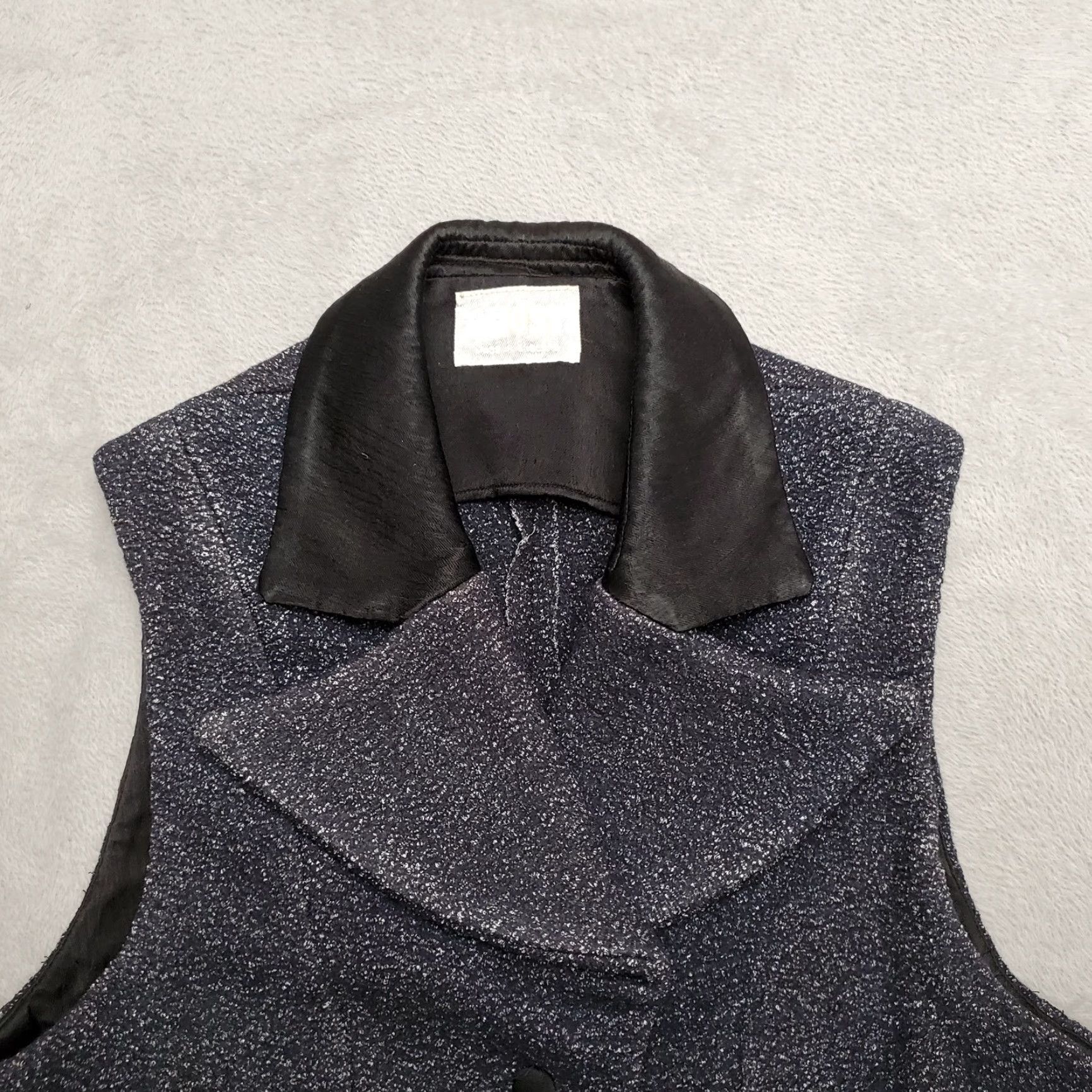 Vintage VINTAGE Ghost Vest Womens XS Black Wool Button Cropped English Riding Heavy Size XS / US 0-2 / IT 36-38 - 8 Thumbnail