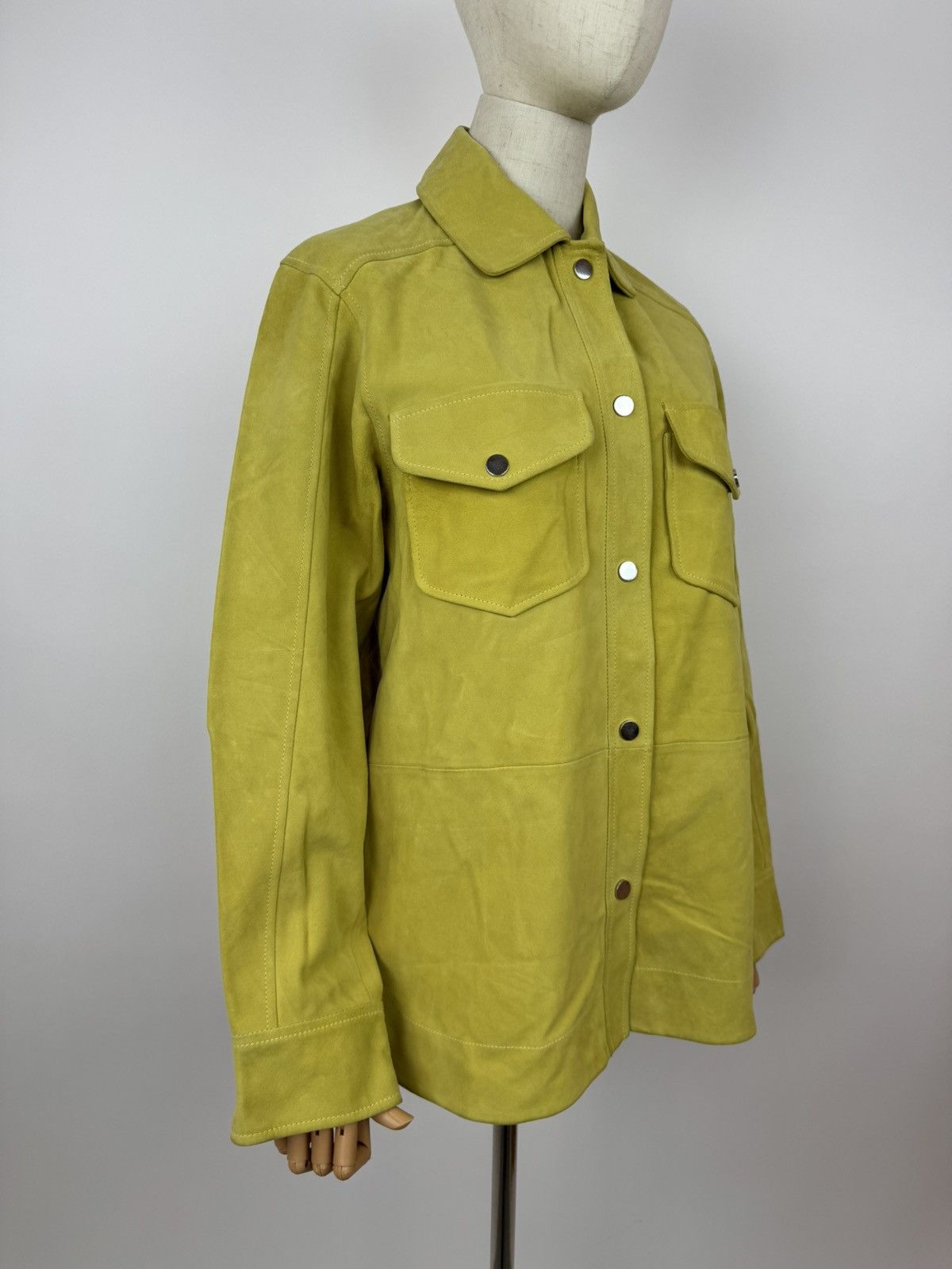 Scotch & Soda Scotch Soda Suede Overshirt Yellow Leather Jacket Womens Size S / US 4 / IT 40 - 4 Thumbnail