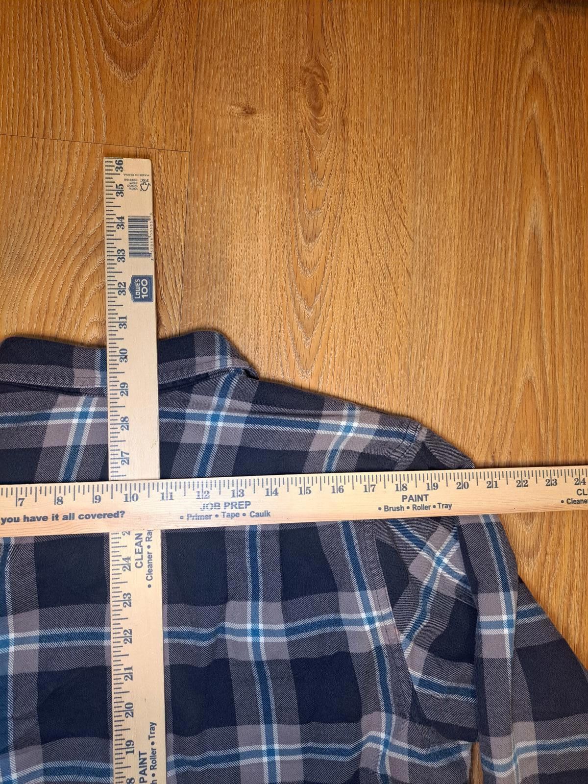 L.L. Bean LL Bean Jacket Mens Medium Gray Blue Plaid Cotton Flannel Size US M / EU 48-50 / 2 - 8 Thumbnail