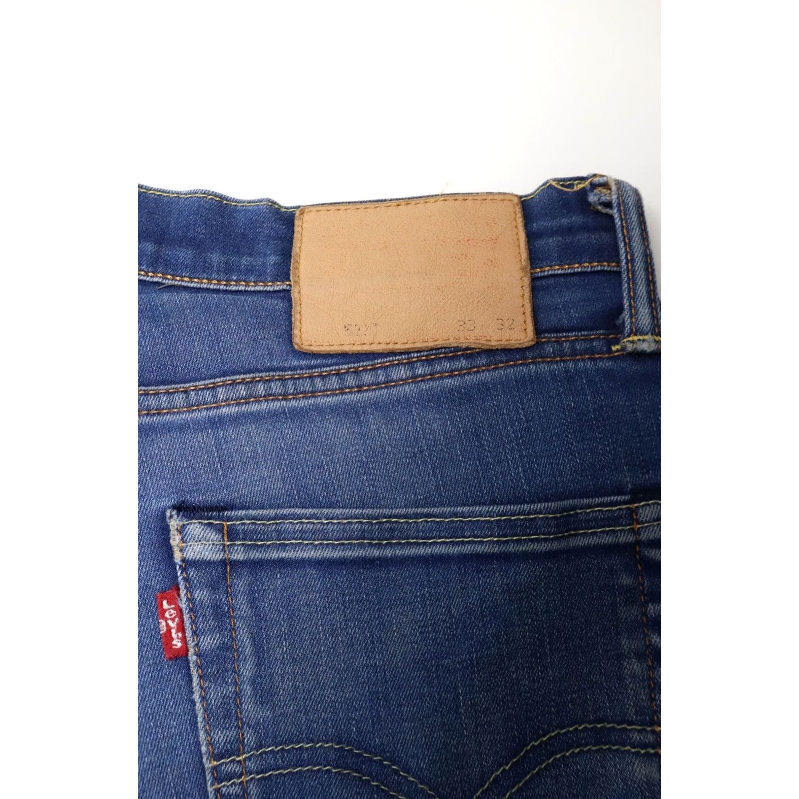Levi's LEVI'S Jeans Slim Fit Blue Denim Zip Fly Stretched Faded W33/L32 Men Size US 33 - 5 Thumbnail