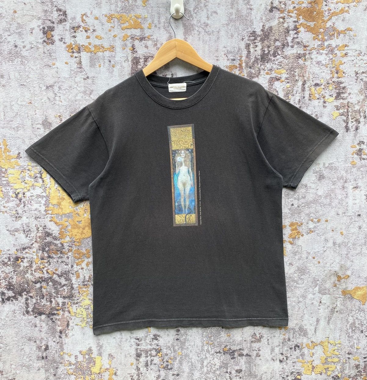 Arts & Science Vintage Gustav Klimt Nuda Veritas Art Tee Vienna Japan 1900 Size US M / EU 48-50 / 2 - 1 Thumbnail