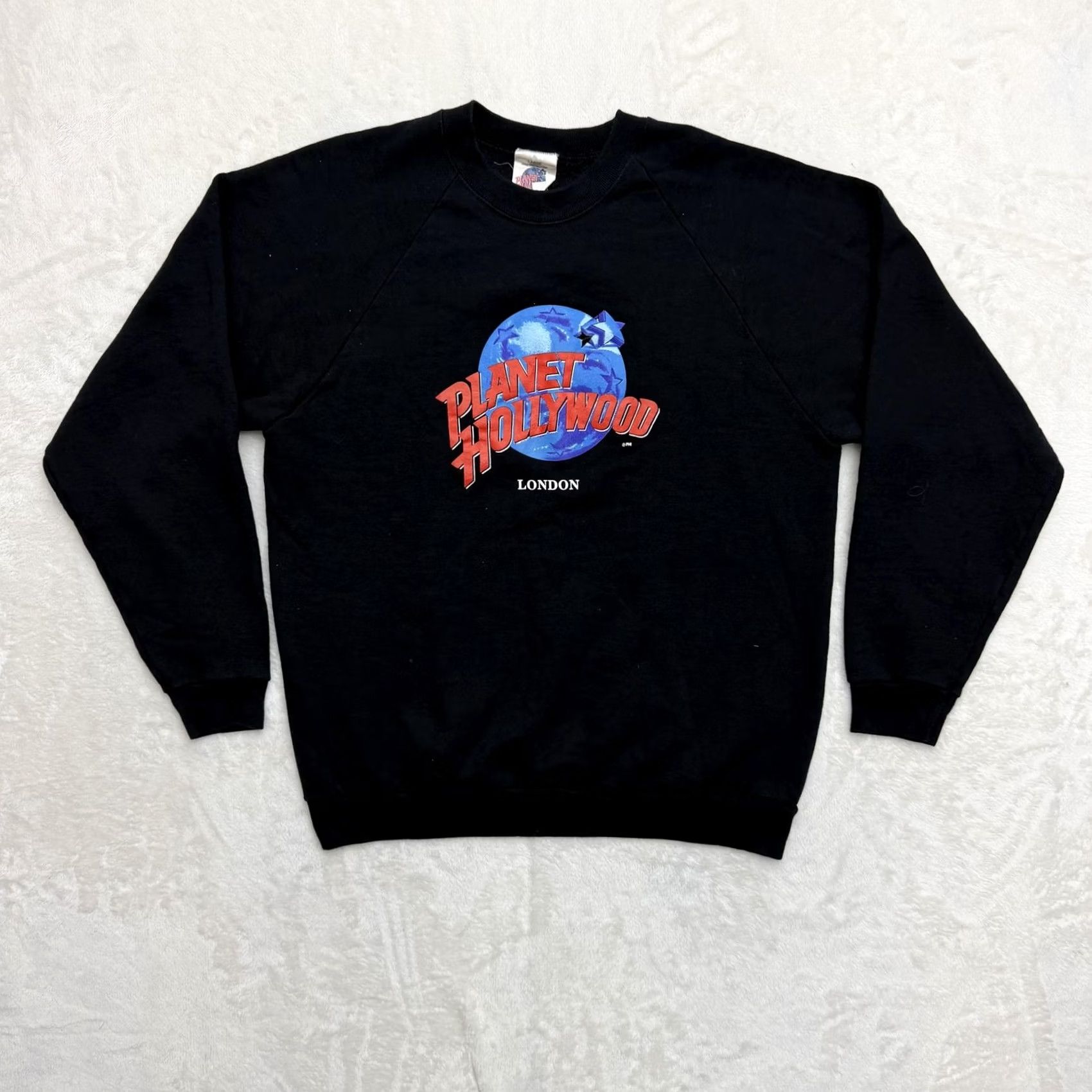 Planet Hollywood VINTAGE Planet Hollywood London Sweatshirt Mens Large Black Graphic 90s Crewneck Logo Printed Pullover Movie City Size US L / EU 52-54 / 3 - 2 Thumbnail