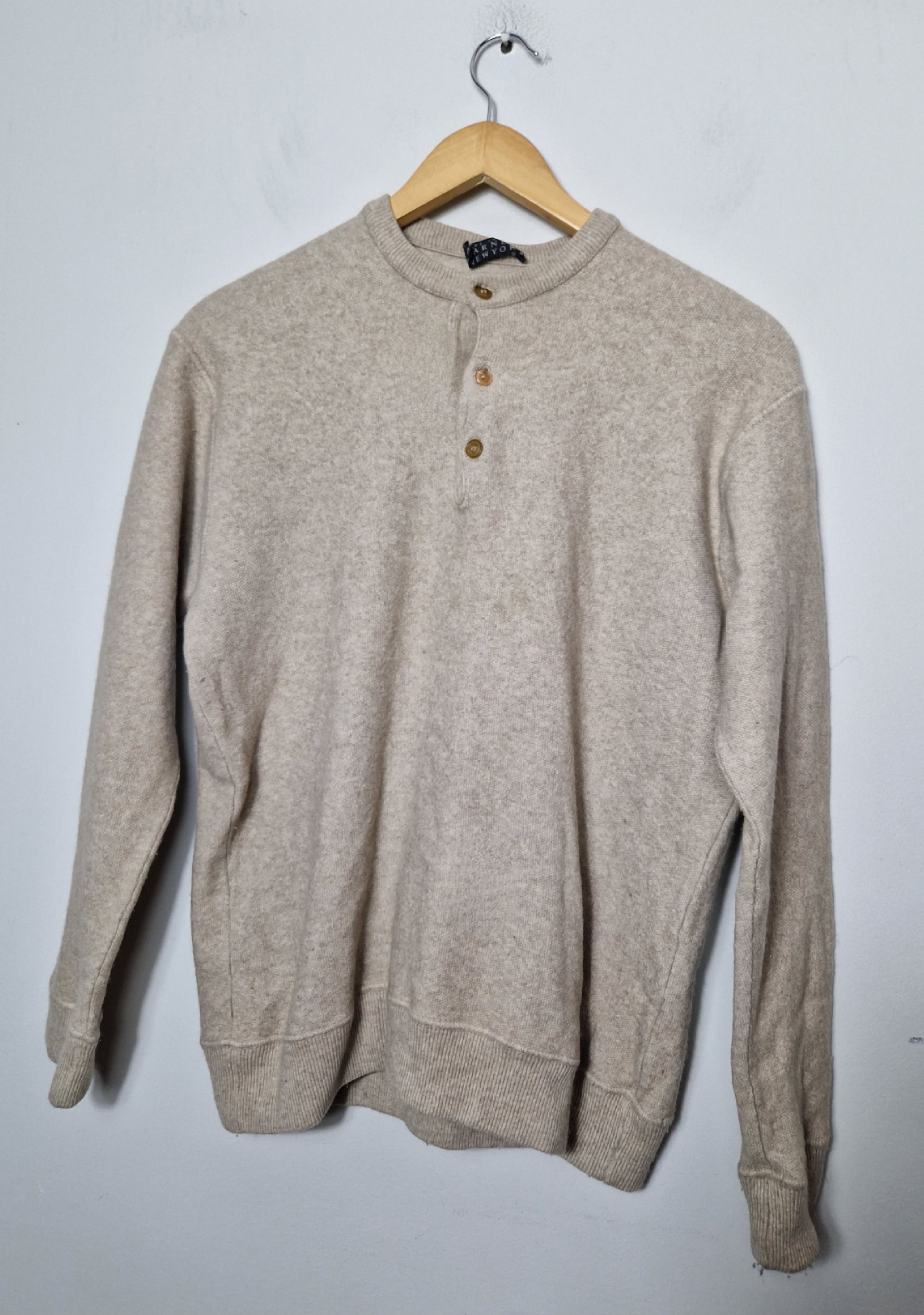 Barneys New York × Japanese Brand Barneys New York vintage button up wool sweatshirt sweater Size US M / EU 48-50 / 2 - 1 Thumbnail