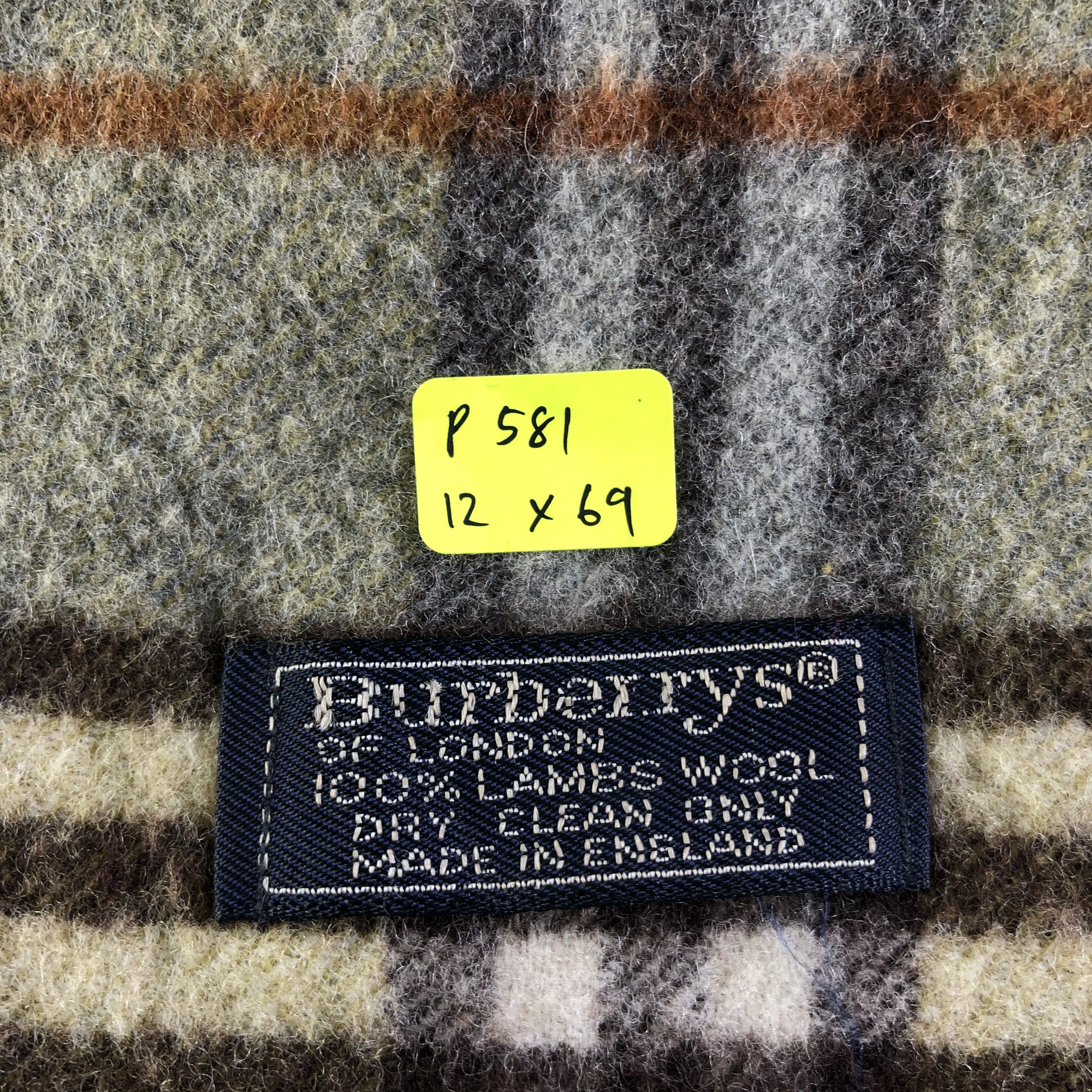 Burberry Burberry Wool Scarf / Muffler / Neckwear P581 Size ONE SIZE - 8 Thumbnail