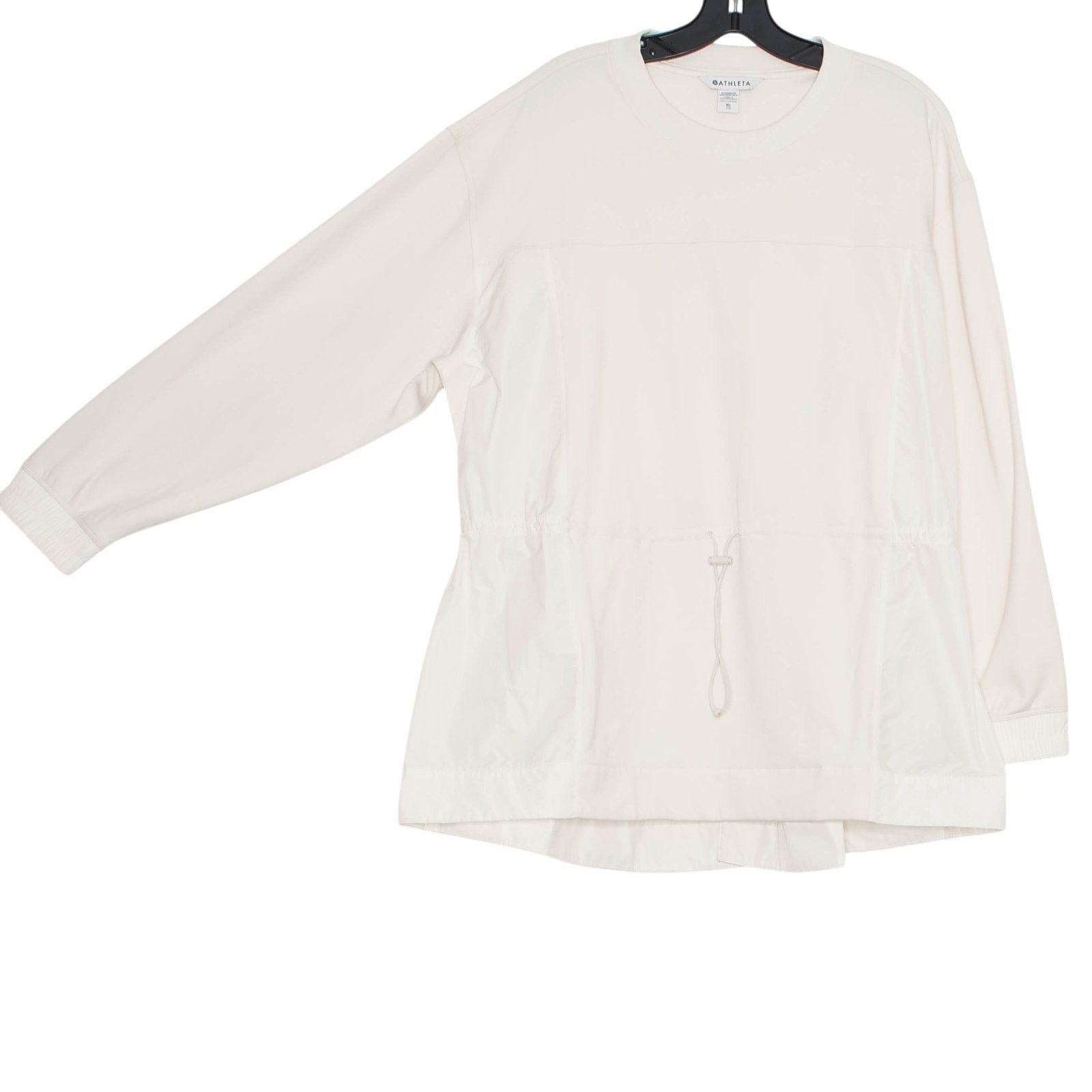 Athleta NEW Athleta Triumph Hybrid Crewneck Sweatshirt White XL Cozy Size XL / US 12-14 / IT 48-50 - 2 Thumbnail