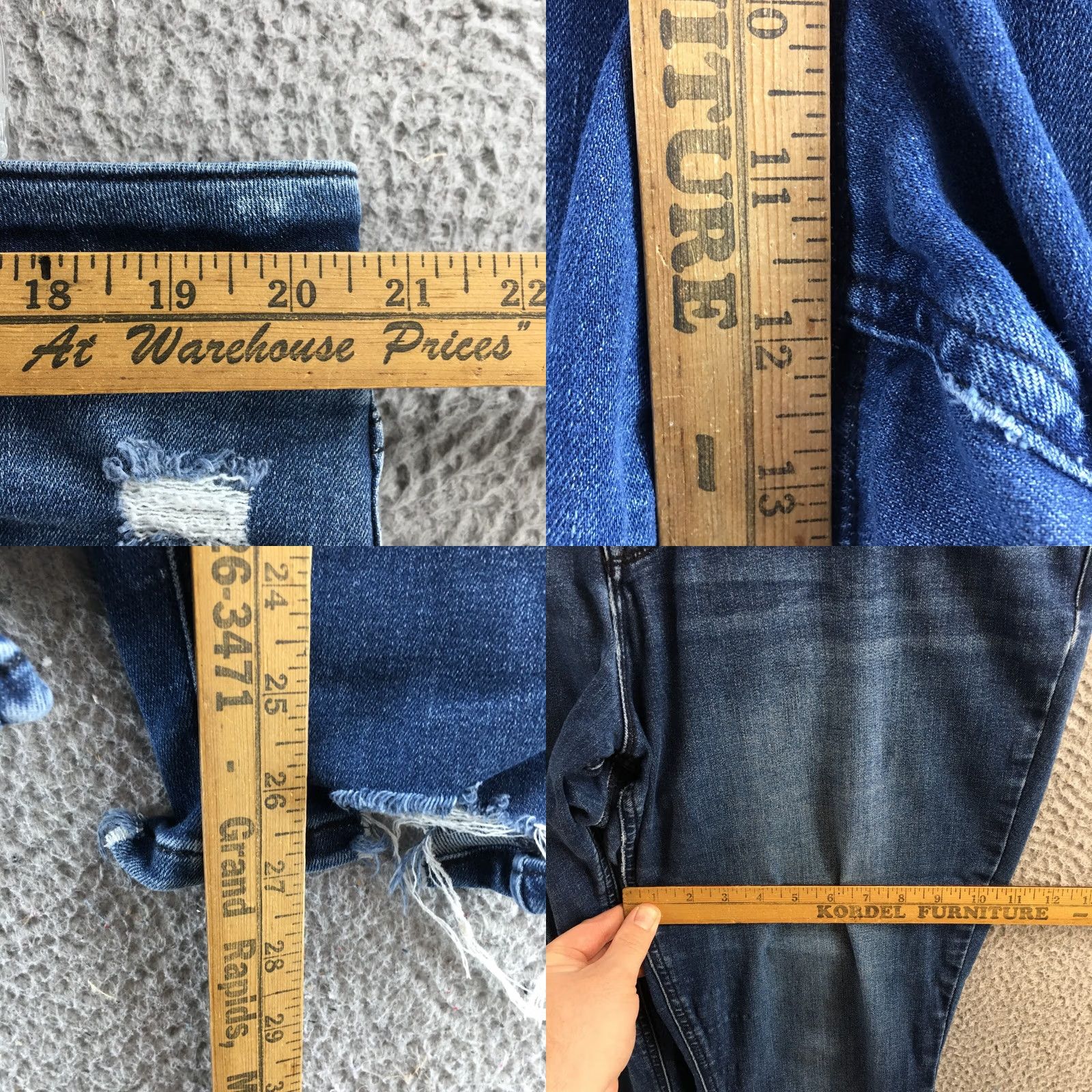 Vintage M Jeans by Maurices Cropped Jeans Womens 2XL Blue Denim Zip Slim Regular Modern Classic Size 40" / US 18 - 8 Thumbnail
