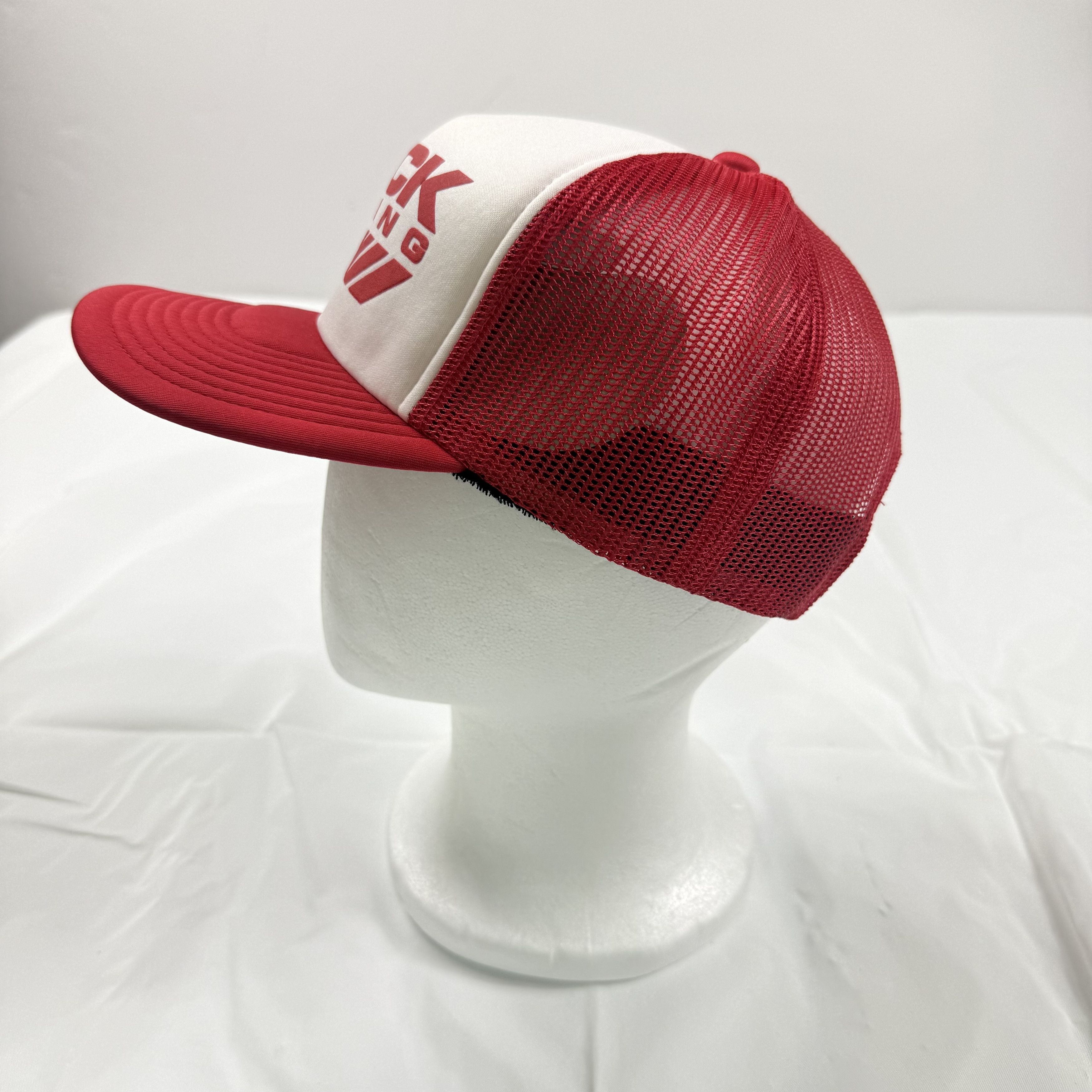 Other Rock Racing Trucker Hat Red White Snapback Mesh Cap OSFA NEW Size ONE SIZE - 4 Thumbnail