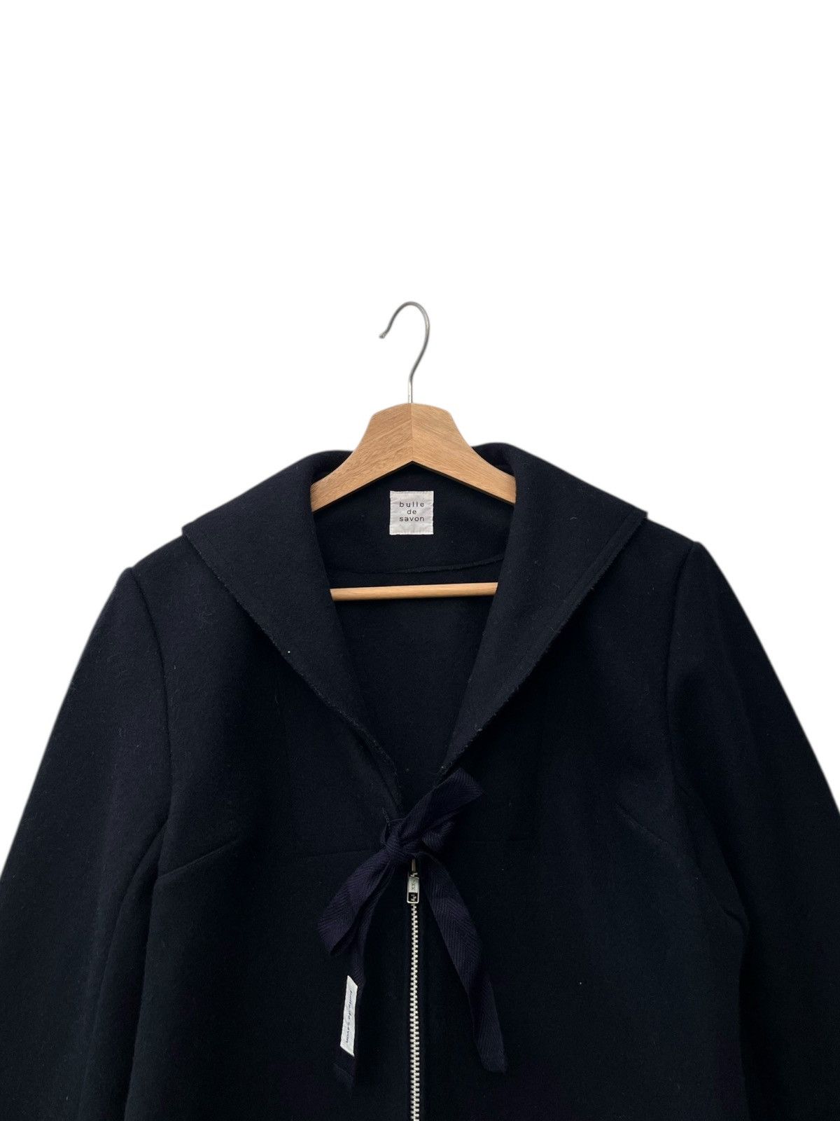 Japanese Brand Bulle de Savon Tunic Sailor Collar Jacket Navy Size ONE SIZE - 7 Thumbnail
