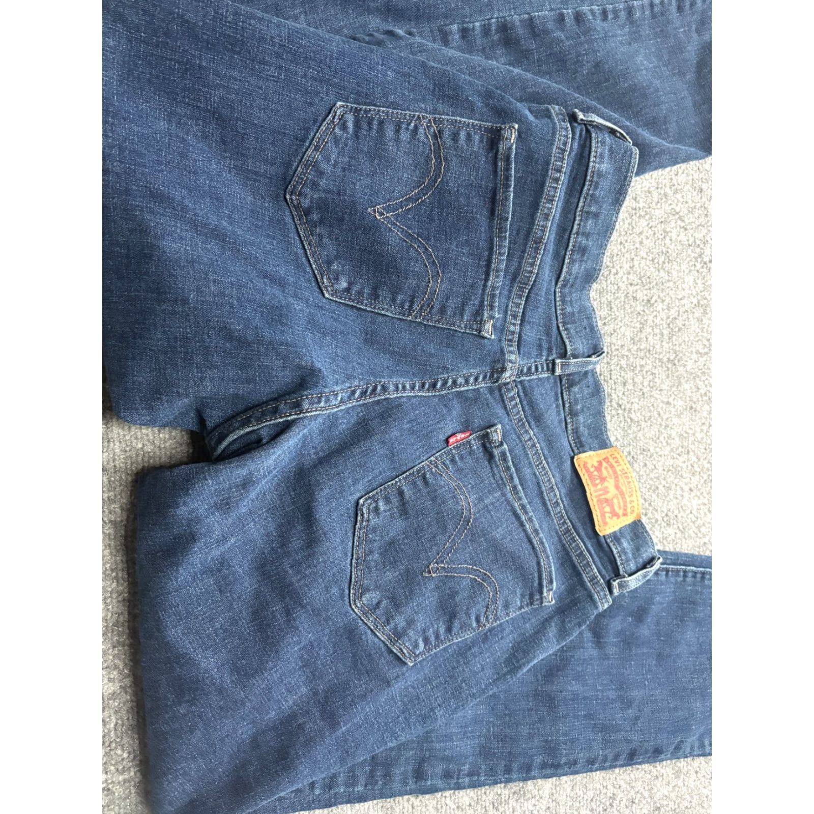 Levi's Levi's Jeans Women 8 M Dark Blue 558022 Denim 99% Cotton Regular Fit 5-Pocket Straight Size 29" - 6 Thumbnail