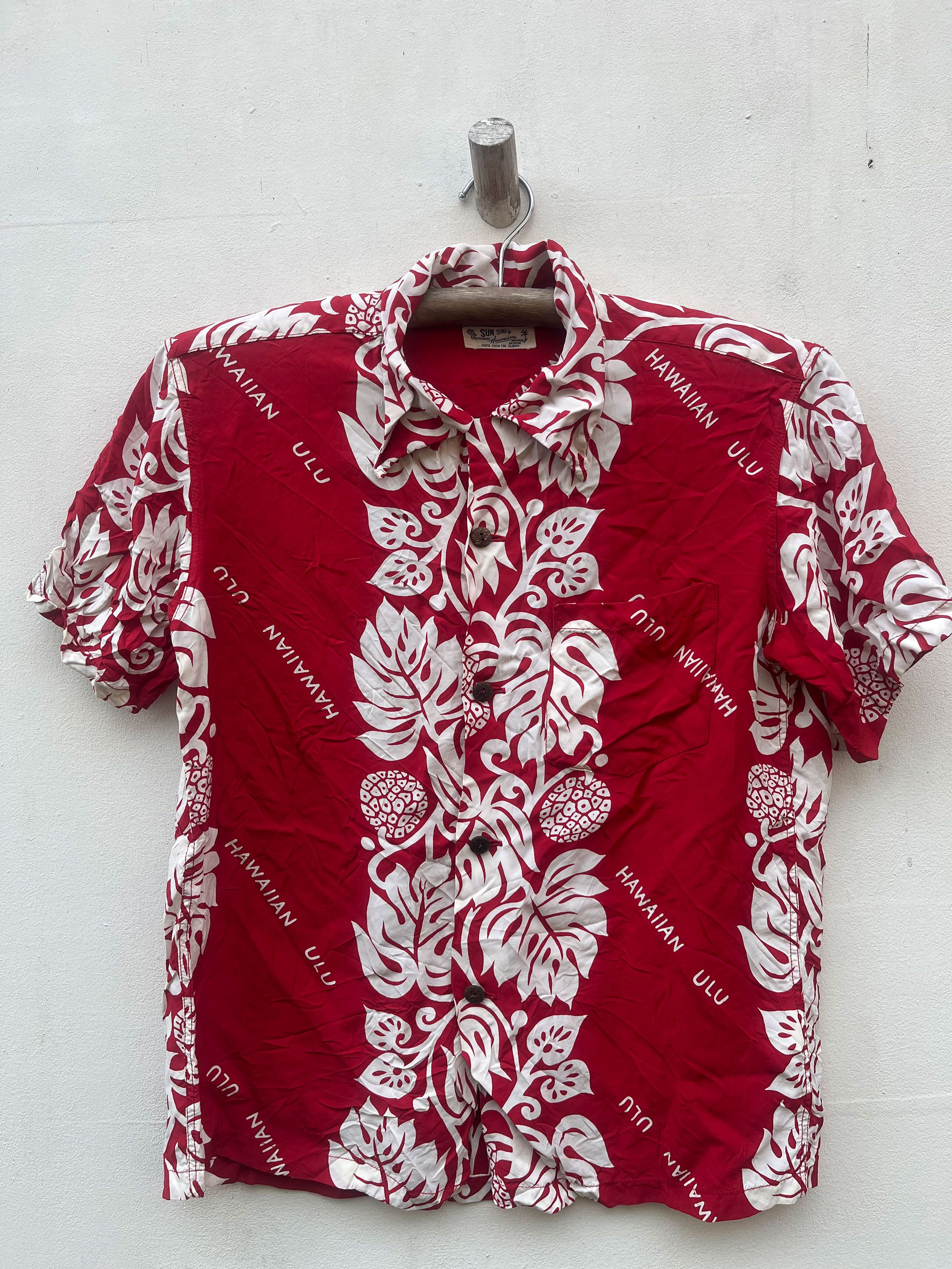 Sun Surf Japan Hawaiian Hawaii Camp Short Sleeve Sugar Cane
