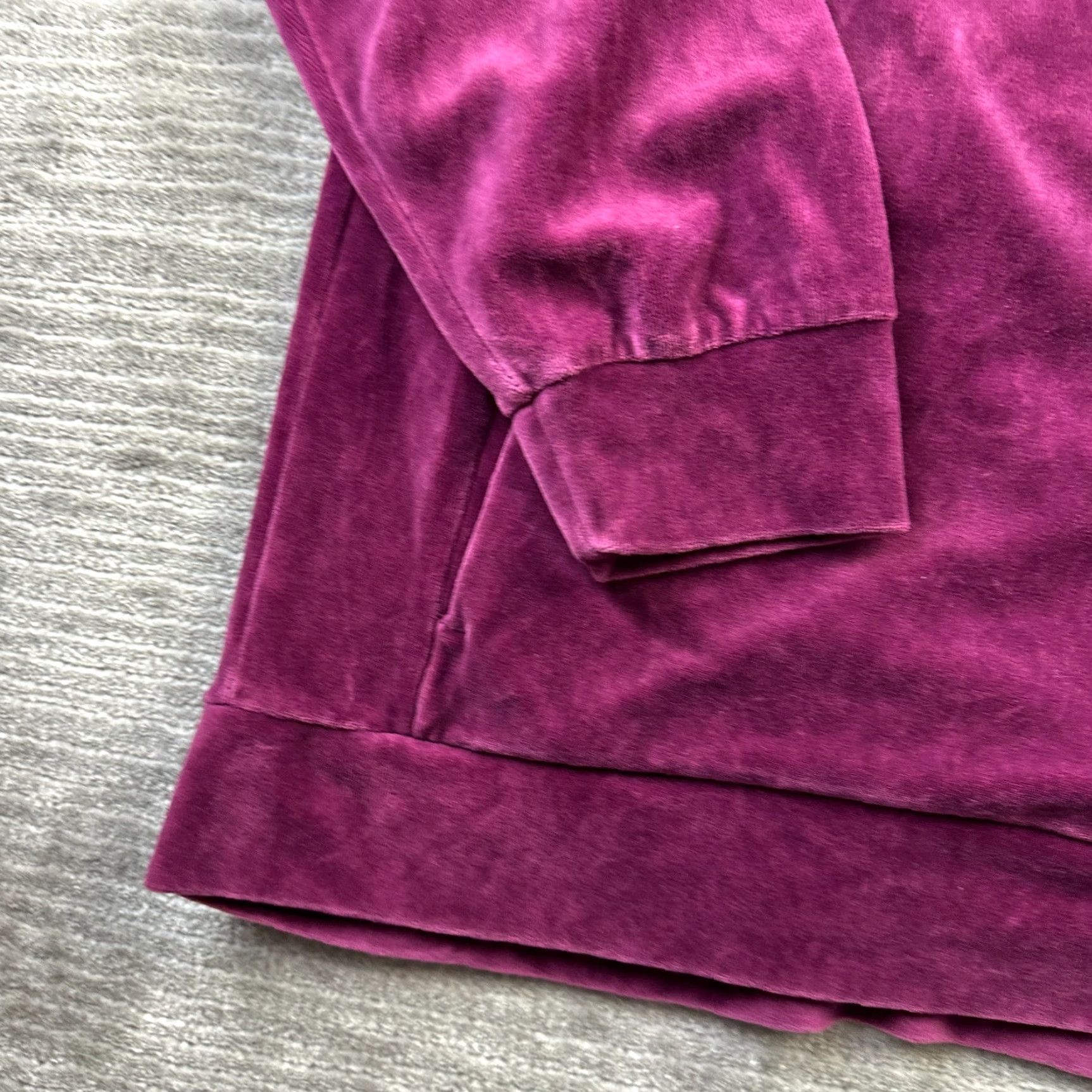 Jordan Brand Jordan Jacket Mens 2XL Purple Velour Full Zip Bomber Size US XXL / EU 58 / 5 - 6 Thumbnail