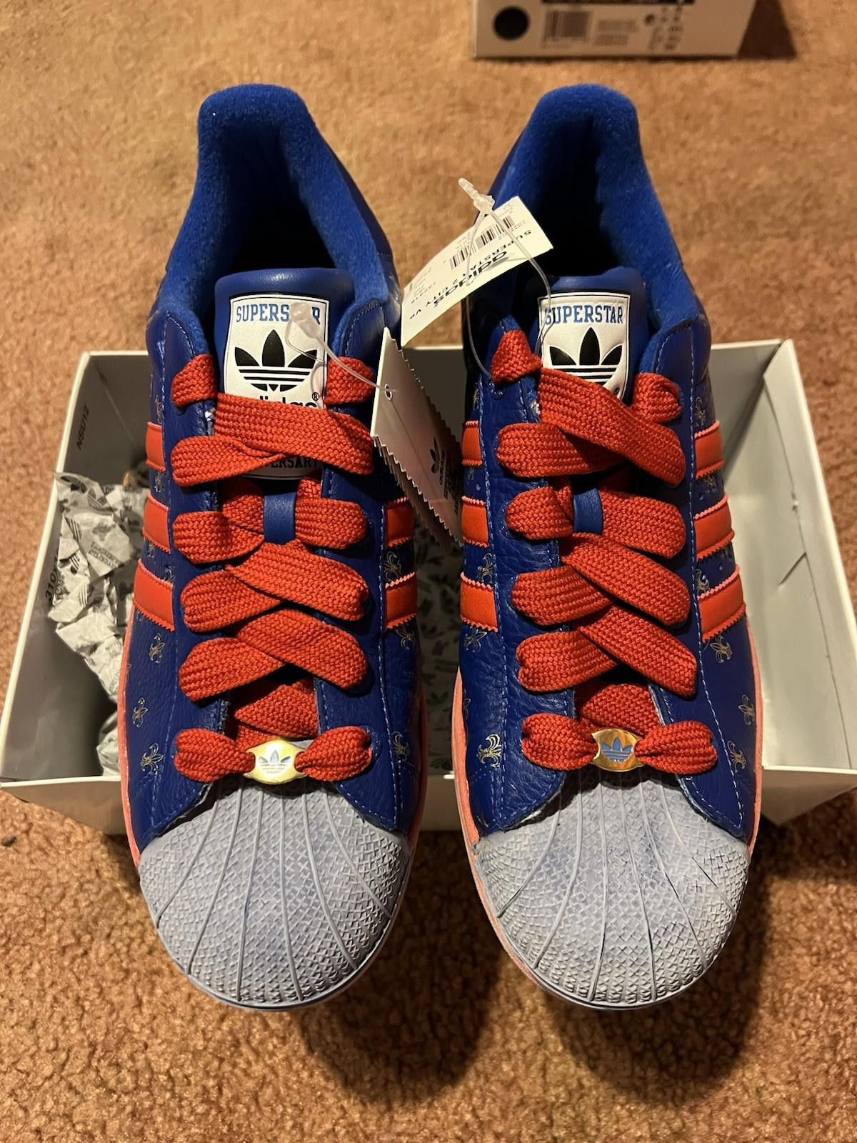Adidas 2005 ADIDAS 35th ANNIVERSARY SUPERSTAR Paris US11 132318 Size US 11 / EU 44 - 6 Thumbnail