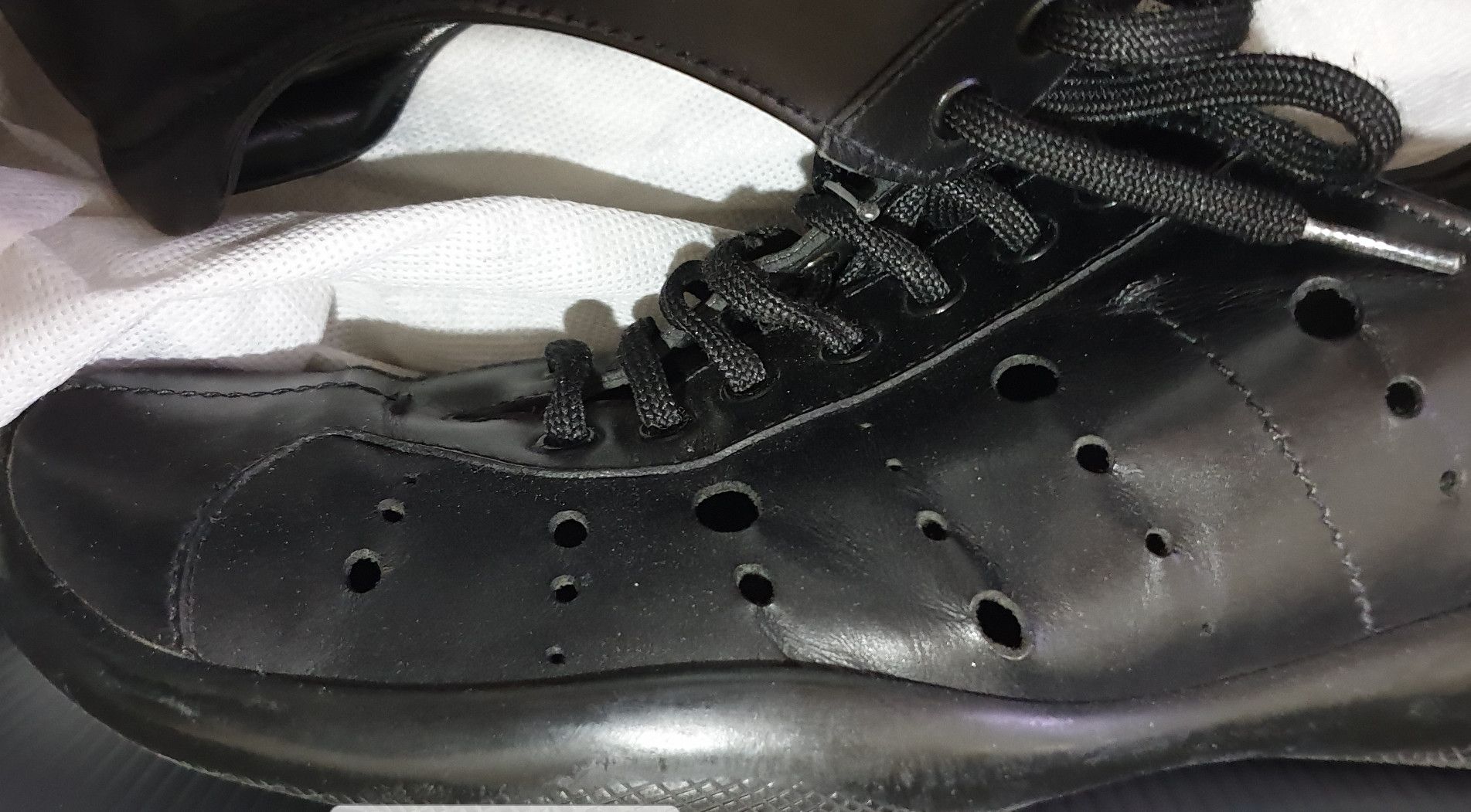 Prada Prada sport (Linea Rossa) black leather sneakers Size US 12 / EU 45 - 3 Thumbnail