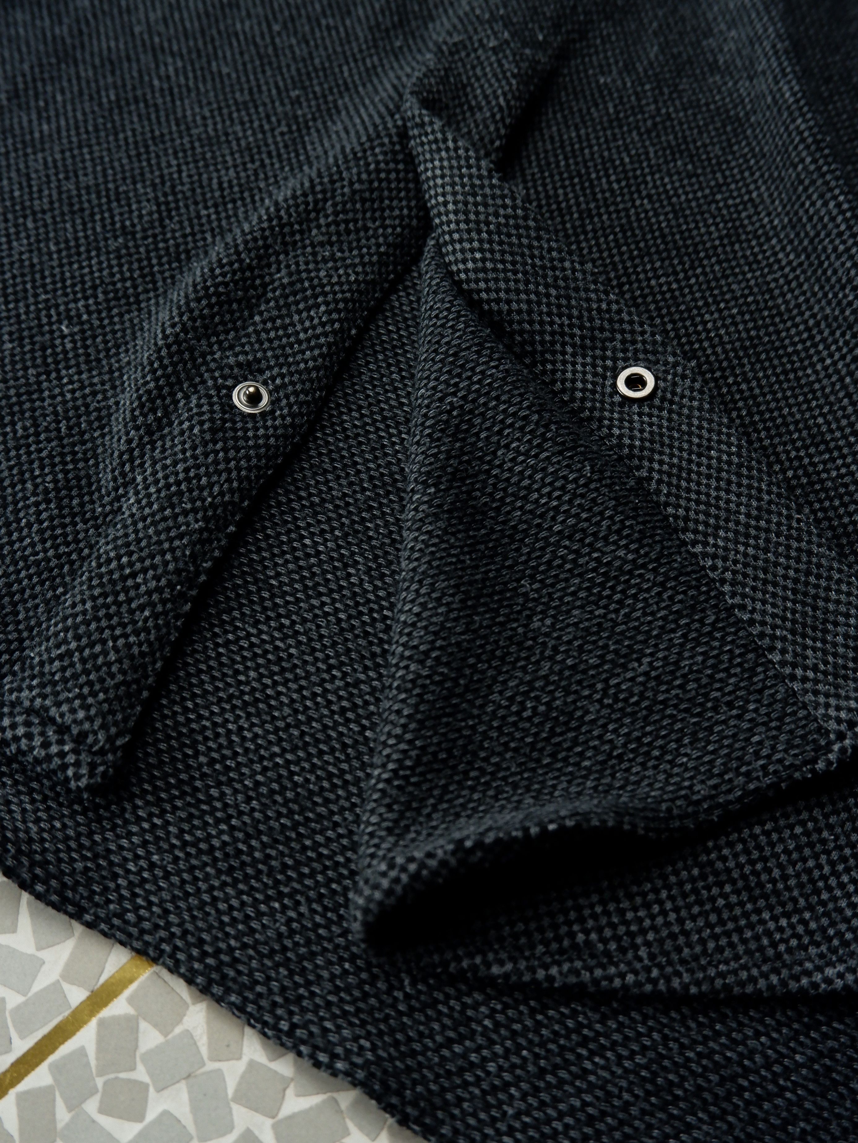 Last drop! Giorgio Armani salt and pepper knit shirt