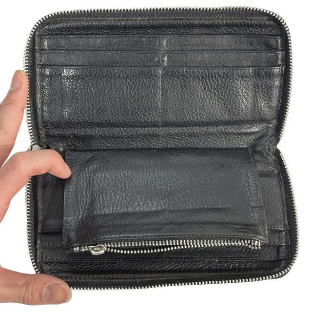 Chrome Hearts Chrome Hearts Cowhide Rec F Fleur Knee Wallet Black Size ONE SIZE - 6 Thumbnail