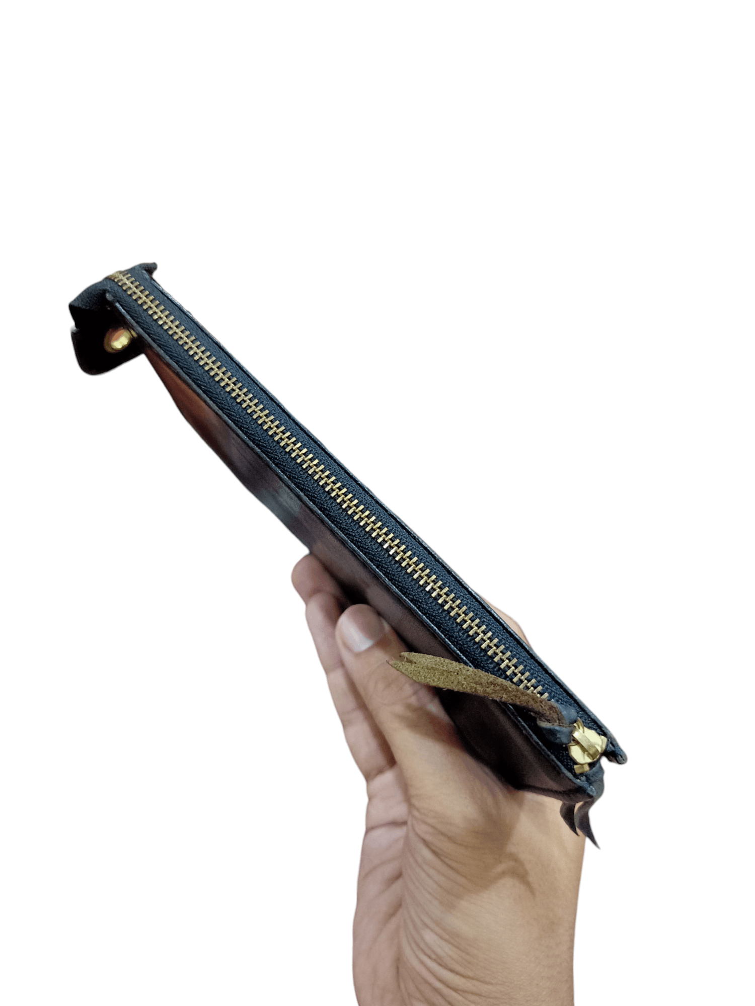 Genuine Leather × Japanese Brand Rhythmos The Zip Leather Wallet Size ONE SIZE - 3 Thumbnail