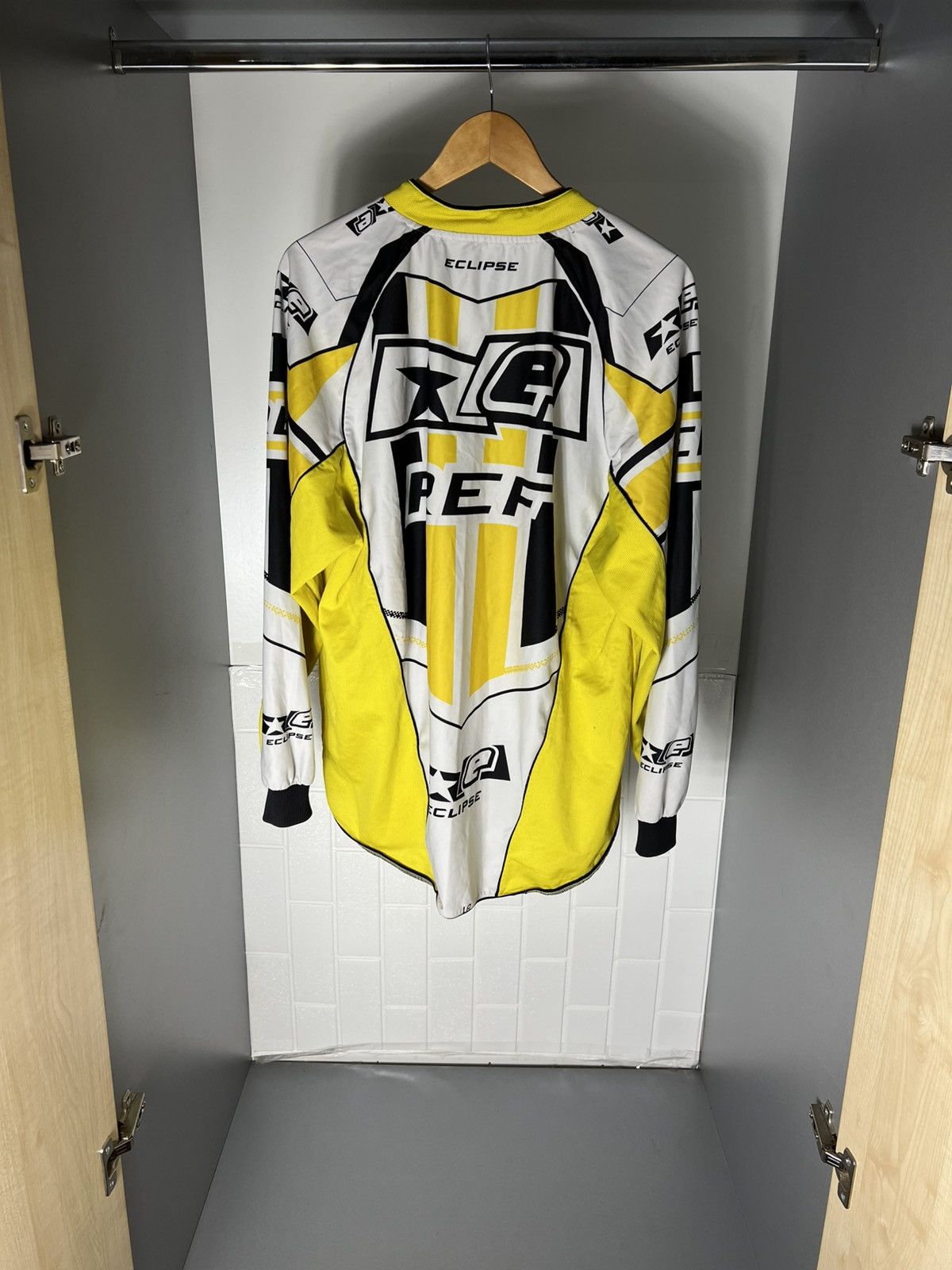NASCAR VINTAGE ECLIPSE PLAYING MOTORCYCLE JERSEY RACING RETRO 90s Size US L / EU 52-54 / 3 - 22 Thumbnail