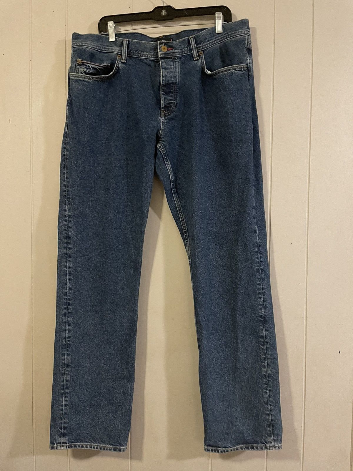 Tommy Hilfiger Tommy Hilfiger Mercer Jeans Dark Wash Straight Leg 38/34 Size US 38 / EU 54 - 1 Thumbnail