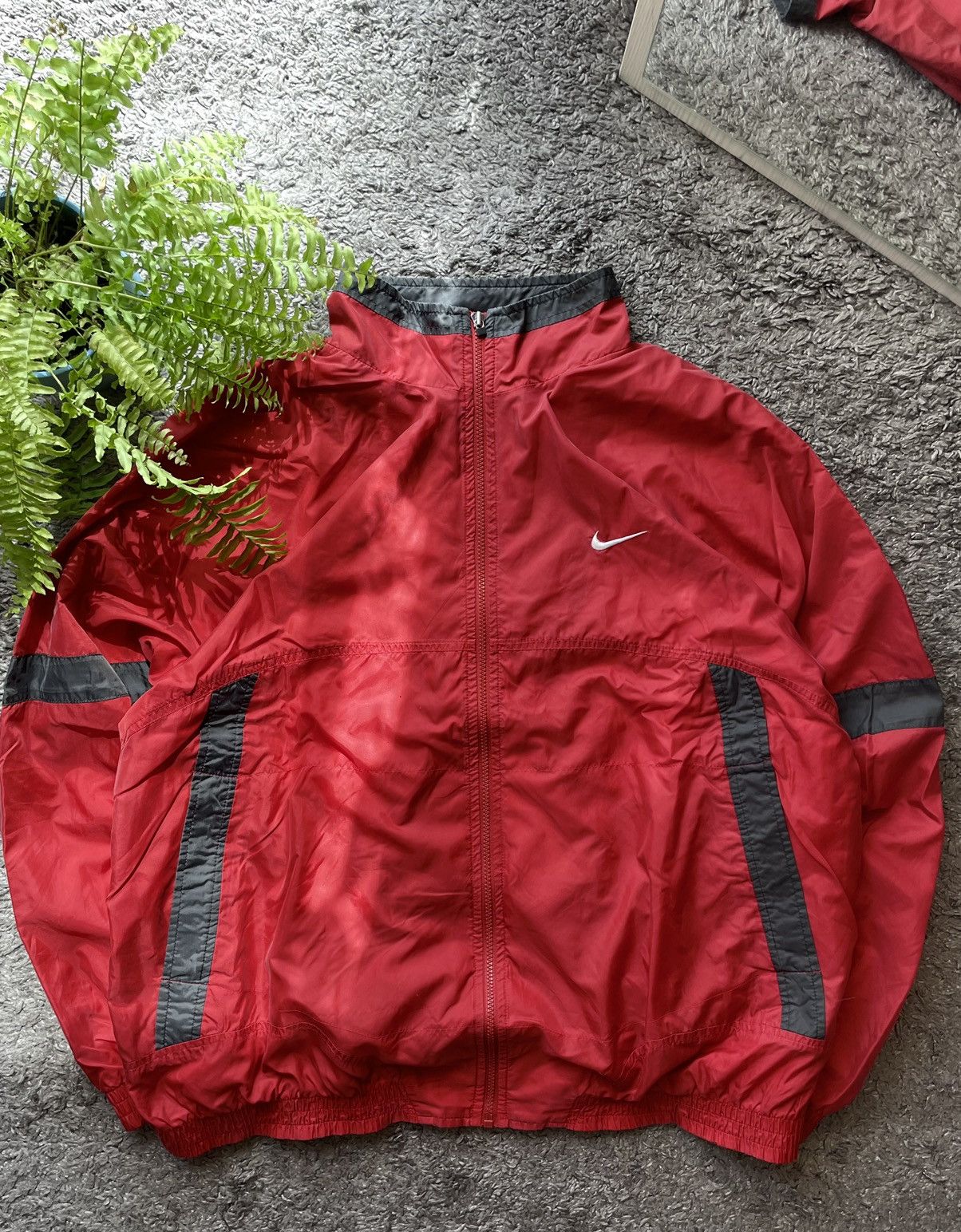 Nike × Vintage 90s Nike Vintage Jacket Streetwear Rare Big Logo Swoosh Size US XL / EU 56 / 4 - 10 Thumbnail