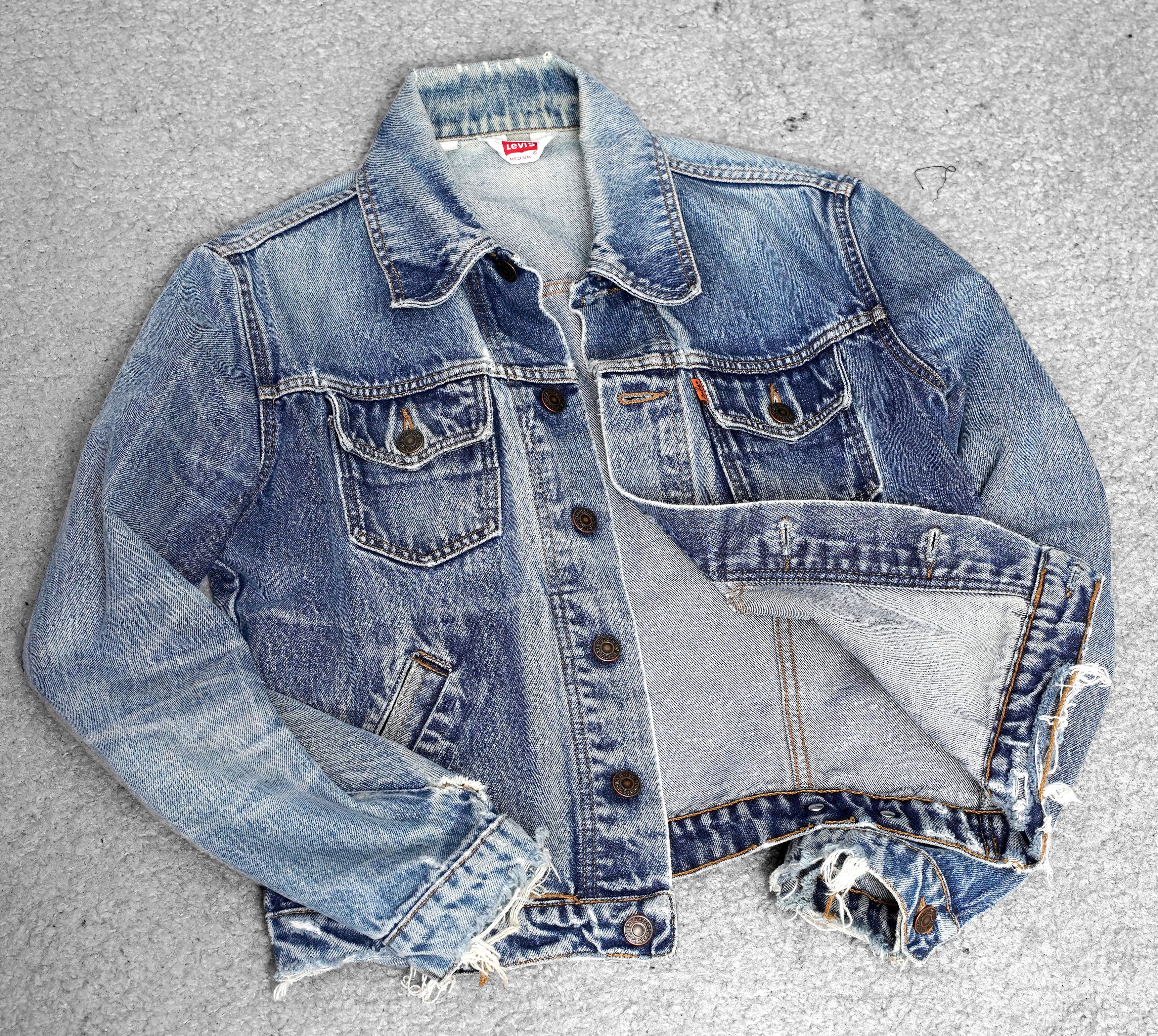 Levi's Vintage Clothing Levi’s Orange Tab Denim Jacket Made in Italy Vintage 1997 Size M / US 6-8 / IT 42-44 - 3 Thumbnail