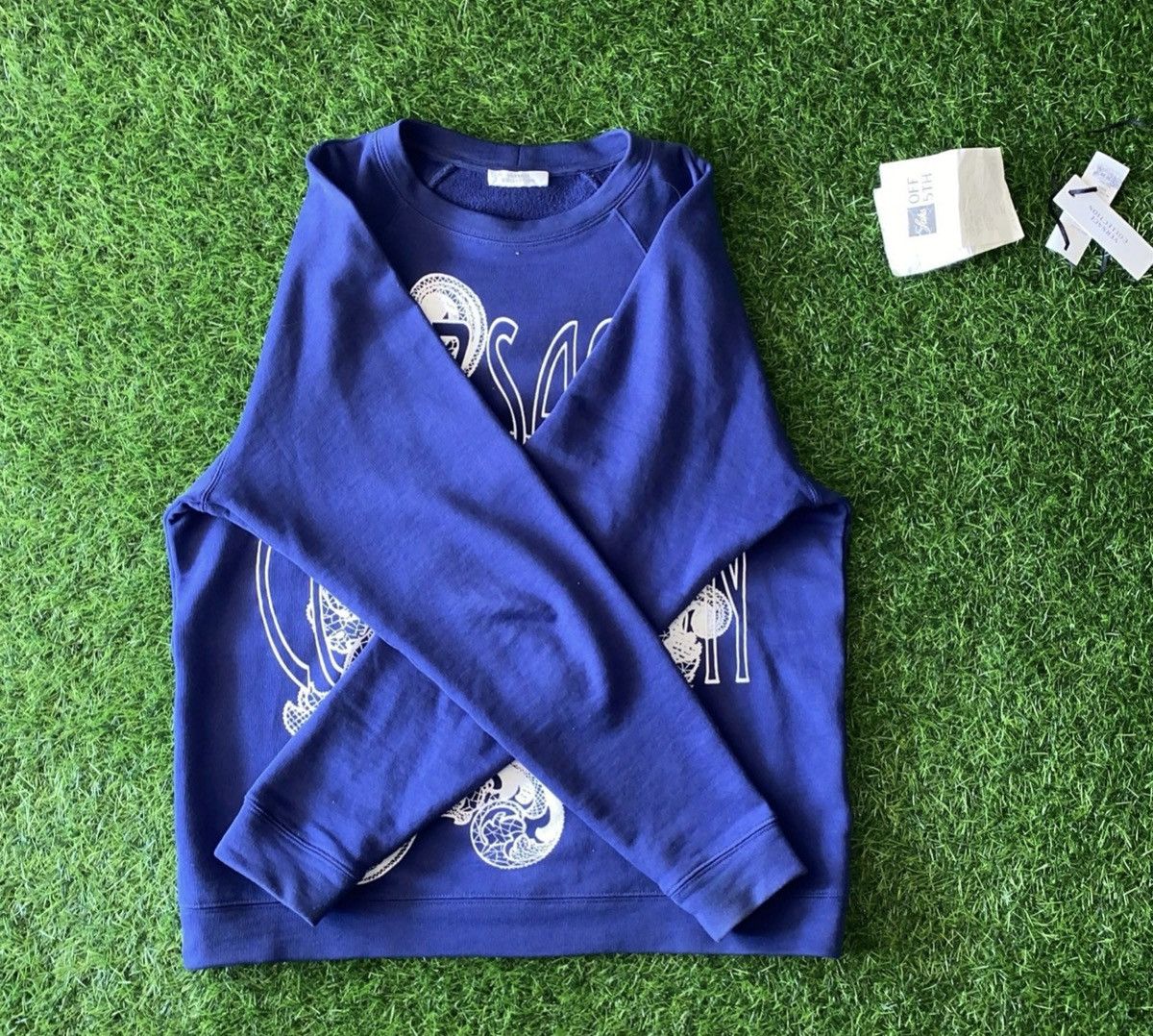 Versace Versace Collection Blue Sweater Dragon Design Size M Size US L / EU 52-54 / 3 - 4 Thumbnail