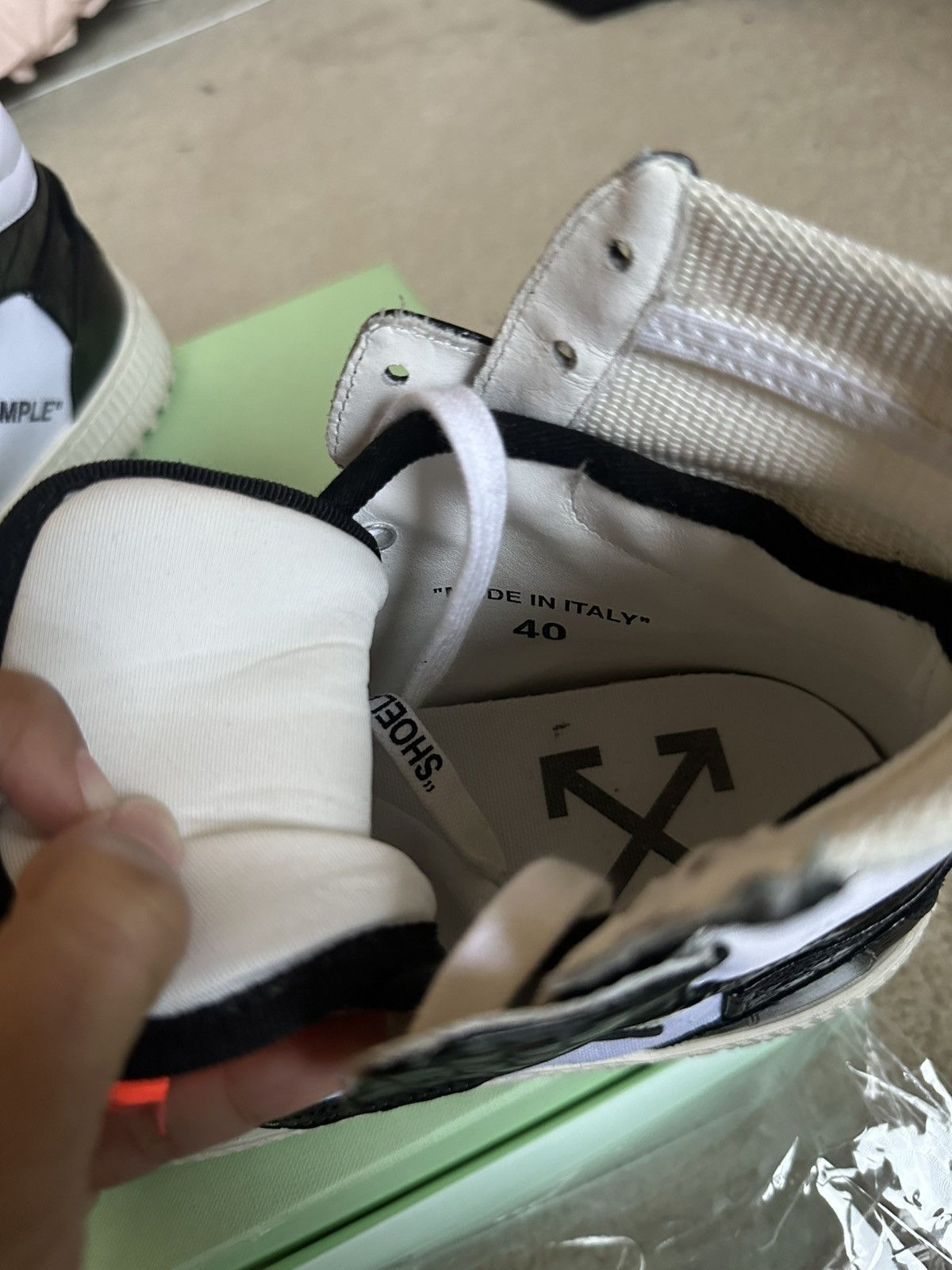 Off-White Off White Hi-Top Sneakers Size US 7.5 / EU 40-41 - 4 Thumbnail