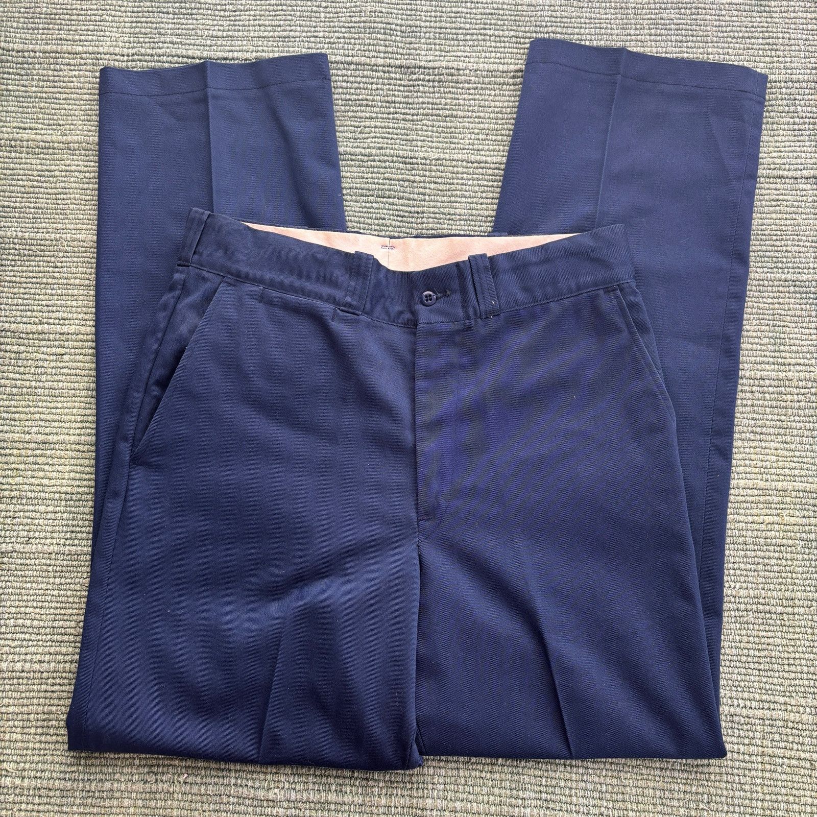 Vintage Vintage 60s 70s Big Mac pleated blue trousers size 32x31 Size US 32 / EU 48 - 1 Thumbnail