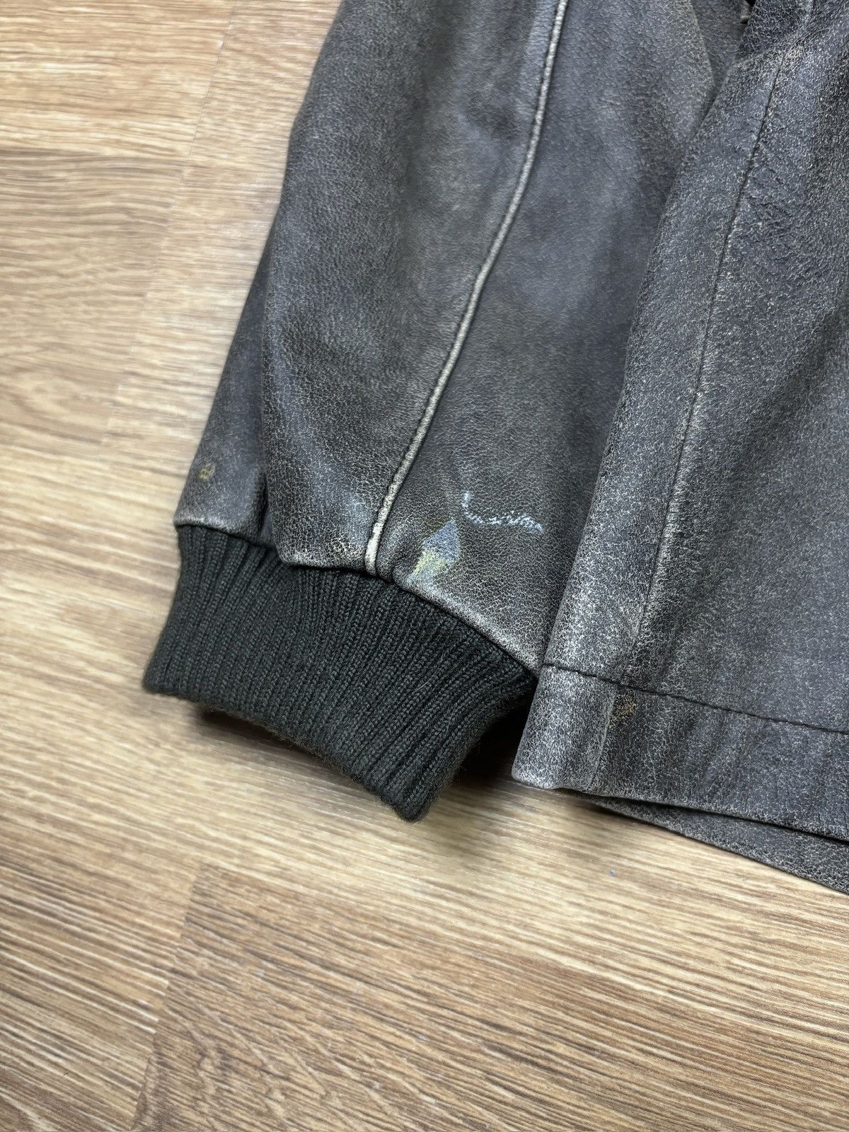 Oakley 2000s Oakley Detachable Distressed Industrial Leather Jacket Size M / US 6-8 / IT 42-44 - 10 Thumbnail
