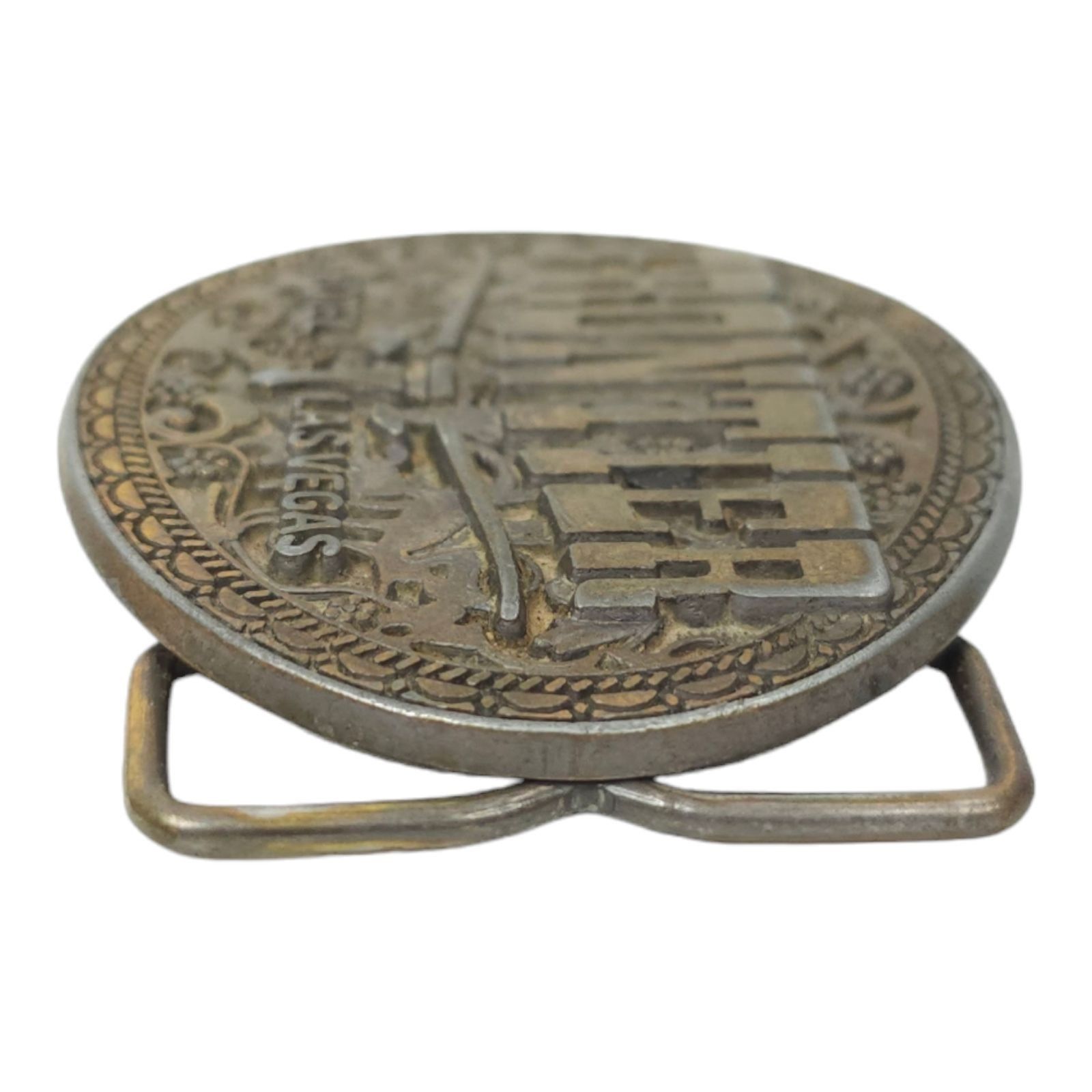 Other Frontier Hotel Las Vegas Belt Buckle Vintage Longhorn Cowboy Size ONE SIZE - 7 Thumbnail