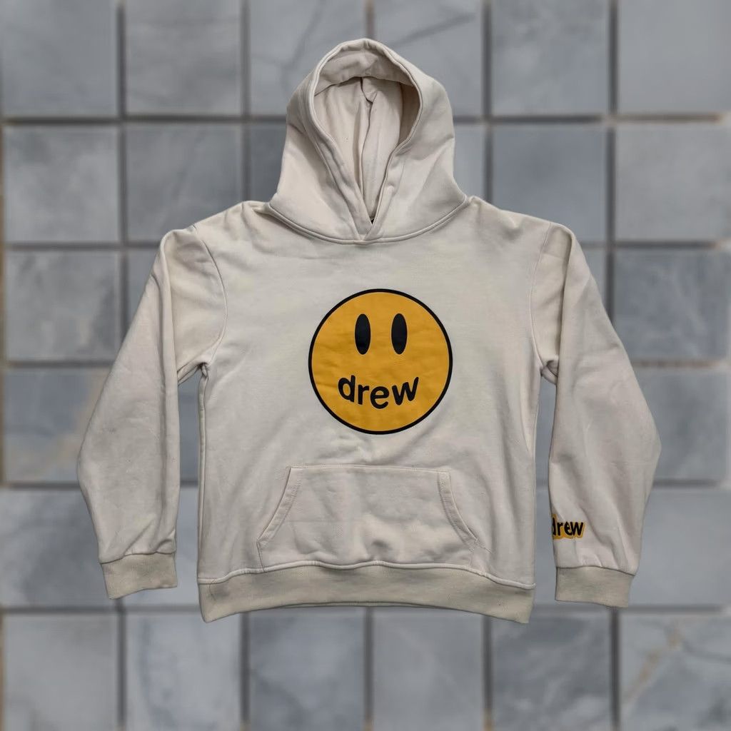 Drew House Drew House Hoodie Mens M White Graphic Print Pullover Crew Neck Long Sleeve Fleece Pocketed Size US M / EU 48-50 / 2 - 1 Thumbnail
