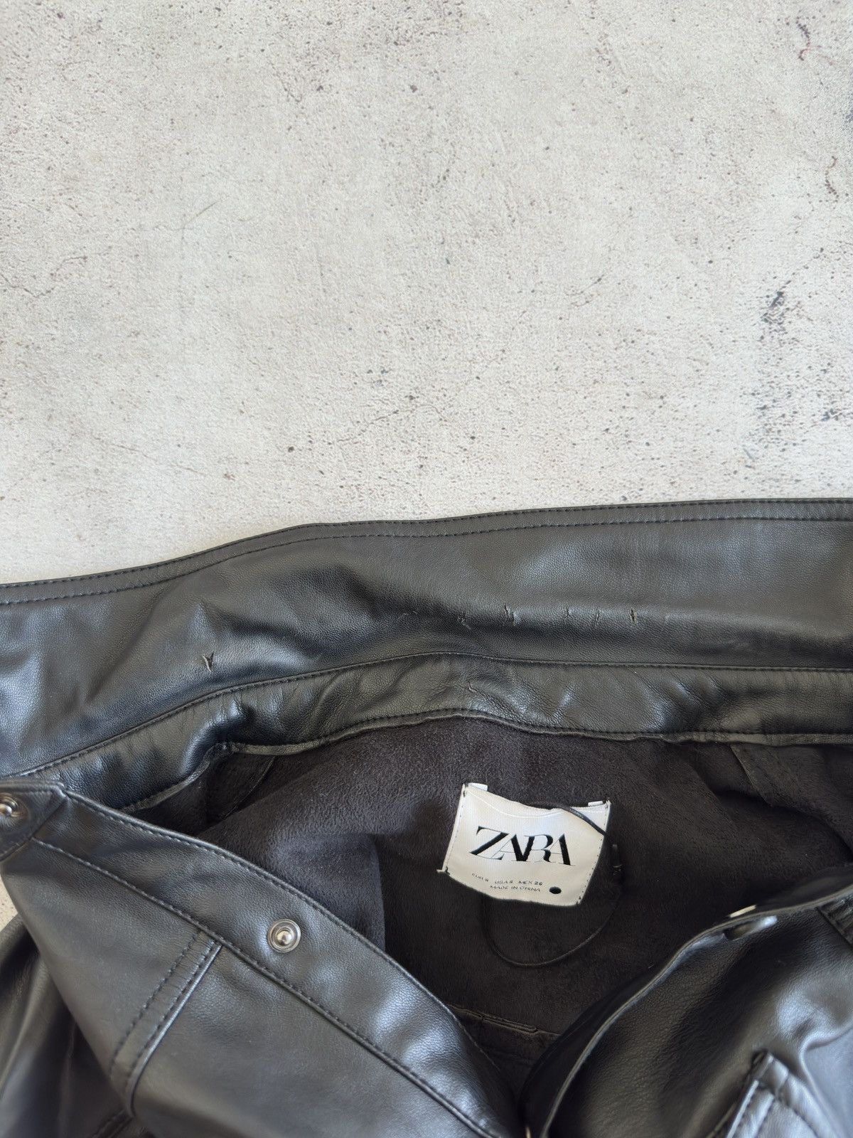 Zara Zara Black Leather Shirt Button Up Size S Size S / US 4 / IT 40 - 11 Thumbnail
