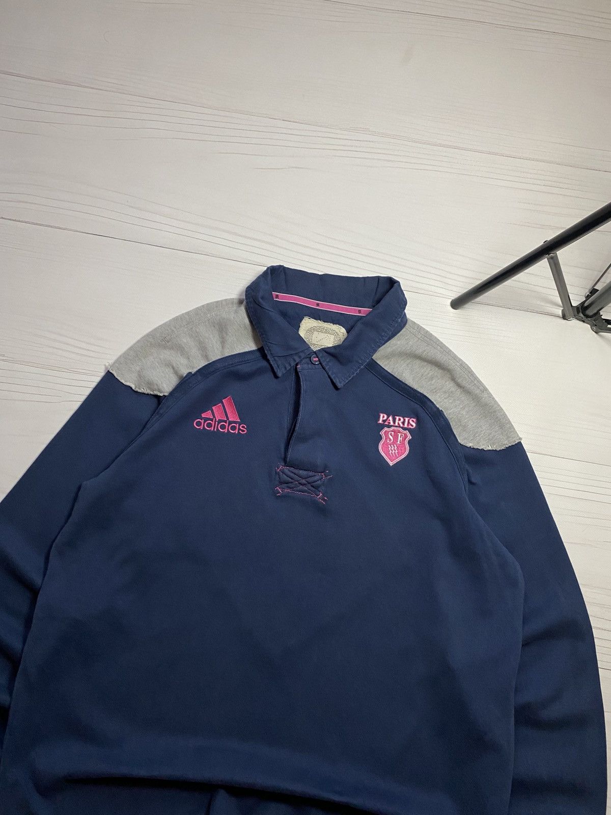 Adidas Vintage Adidas Paris SF training soccer rugby jersey Size US XL / EU 56 / 4 - 7 Thumbnail