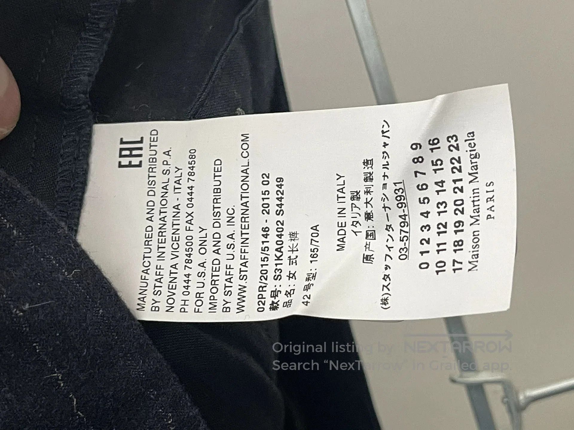 Maison Margiela Maison Martin Margiela 15SS Gold Thread Wool Trousers. Size US 26 / EU 42 - 5 Thumbnail