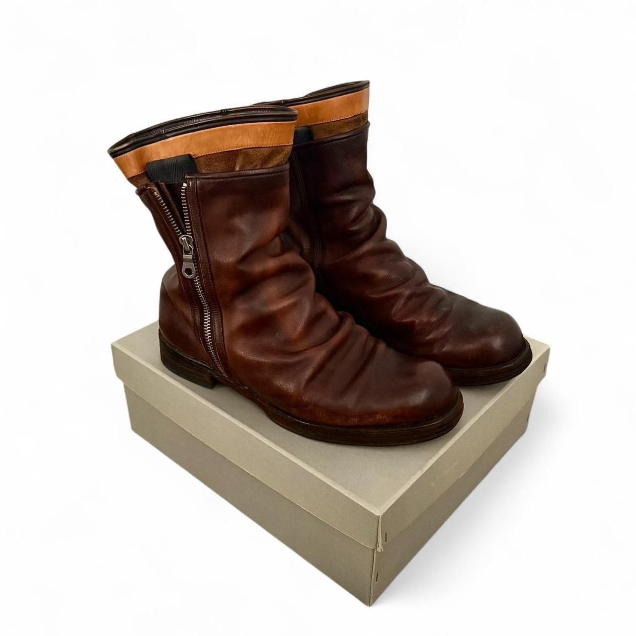 mihara yasuhiro layered boots vintage加工 mihara yasuhiro layered boots vintage加工 mihara yasuhiro