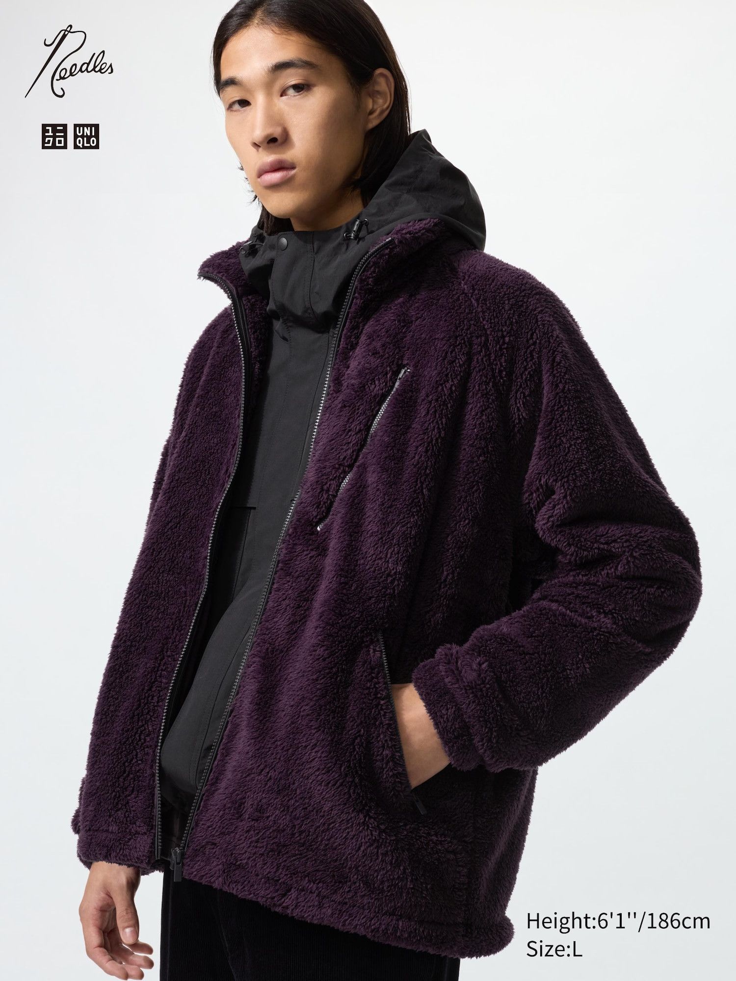 Needles × Uniqlo Uniqlo x Needles Fleece Jacket Purple Size US M / EU 48-50 / 2 - 1 Thumbnail