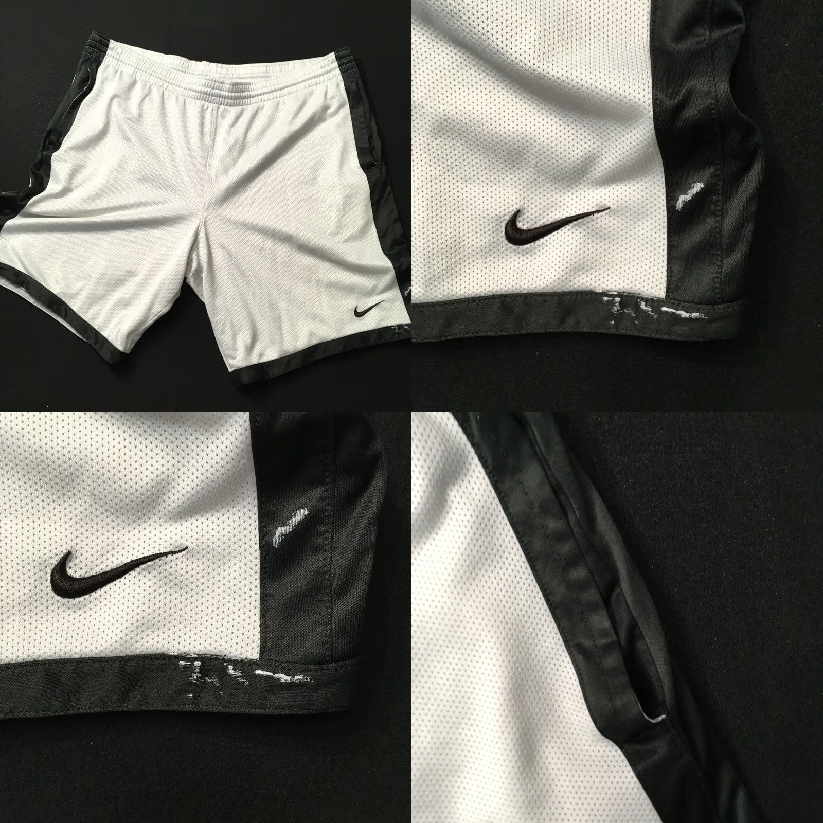 Nike Nike Dri-Fit Mens XL Basketball Shorts WHITE BLACK SEE SPACKLE Shirt Mens XL White Polyester Nike Shorts Basketball White XL Mens Size US 36 / EU 52 - 8 Thumbnail