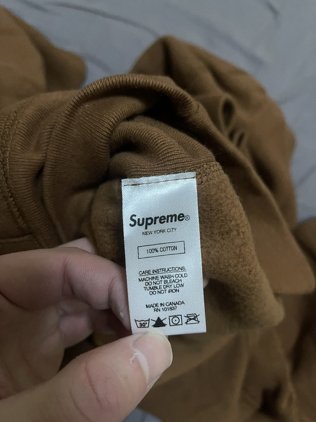 Supreme Supreme fw17 rust Brown box logo hooded sweatershirt Size US S / EU 44-46 / 1 - 7 Thumbnail