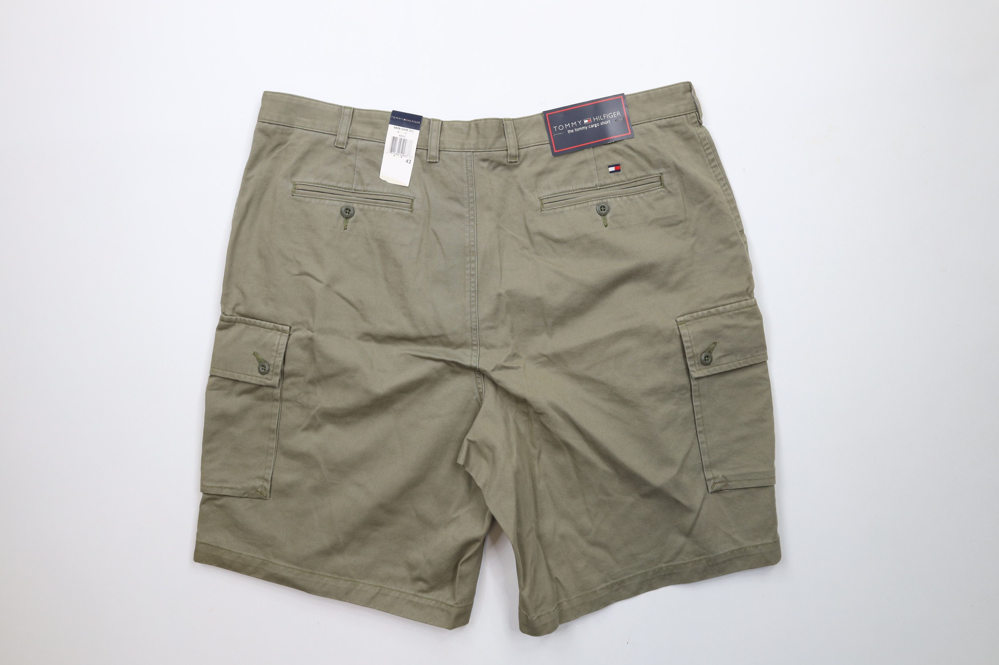 Tommy Hilfiger × Vintage Deadstock Vintage Y2K Tommy Hilfiger Fit Cargo Shorts Green Size US 42 / EU 58 - 9 Thumbnail