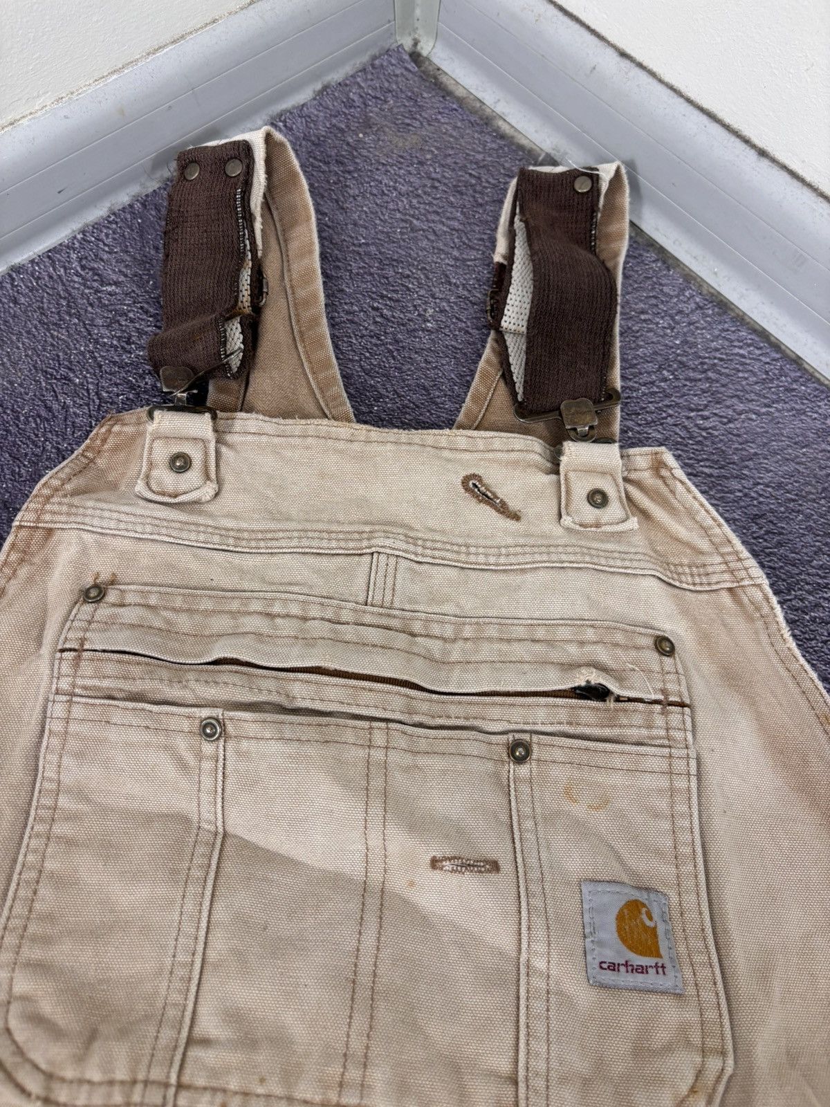 Carhartt Vintage Carhartt Double Knee Hunting Bib Overalls USA Work Size US 44 / EU 60 - 13 Thumbnail
