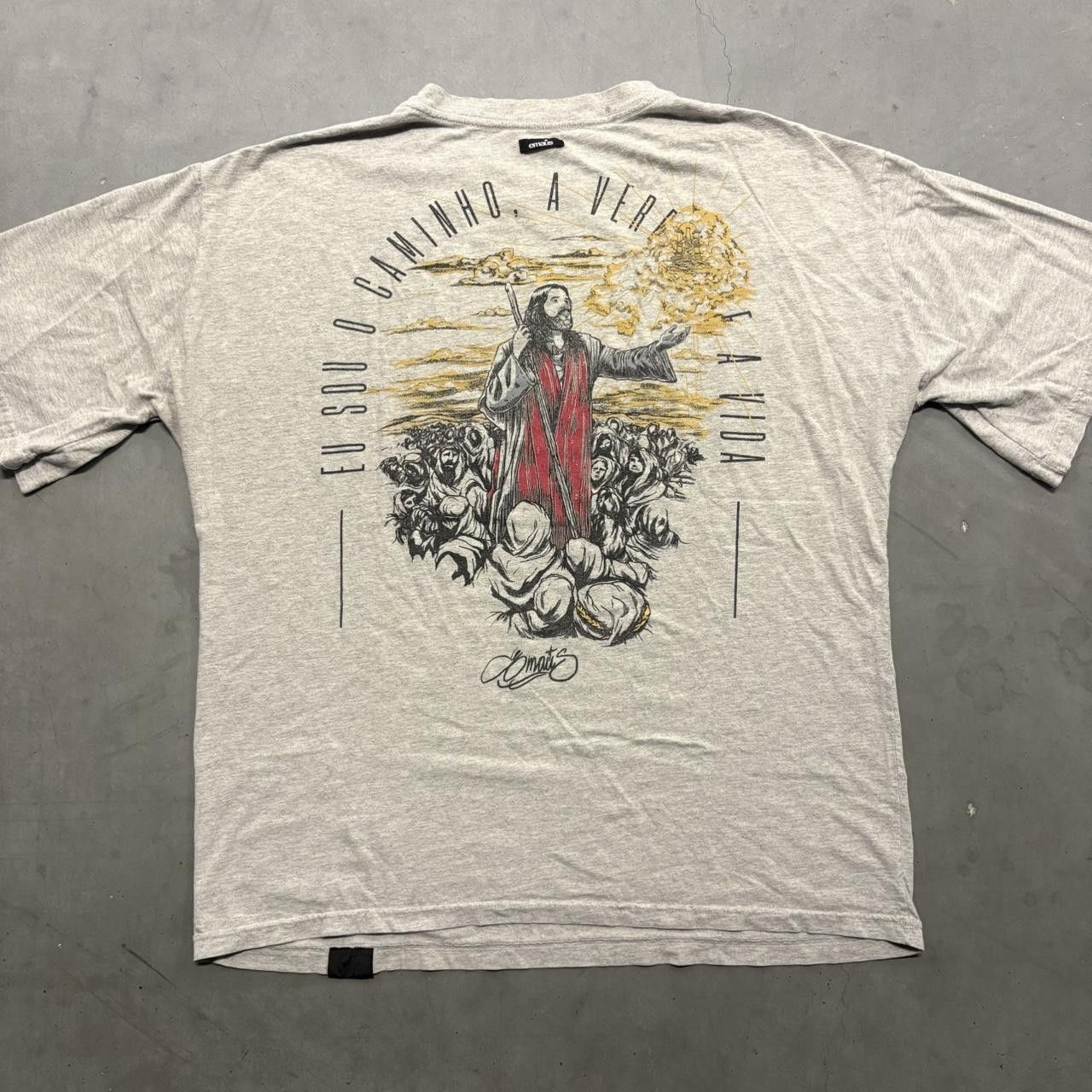 Vintage Crazy Vintage Y2K/2000s Designer Jesus Streetwear Graphic Tee! Size US XL / EU 56 / 4 - 1 Thumbnail