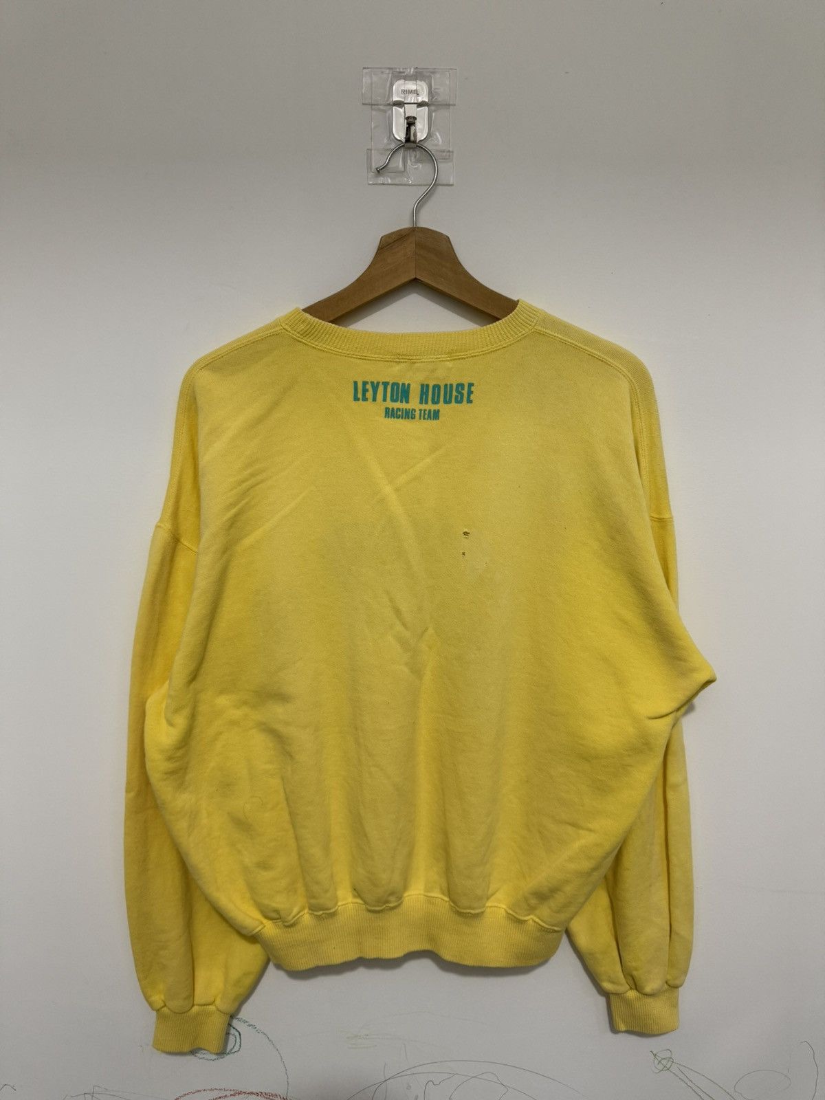 Japanese Brand Vintage Japanese Brand Leyton House Racing Yellow Sweatshirt Size US L / EU 52-54 / 3 - 2 Thumbnail