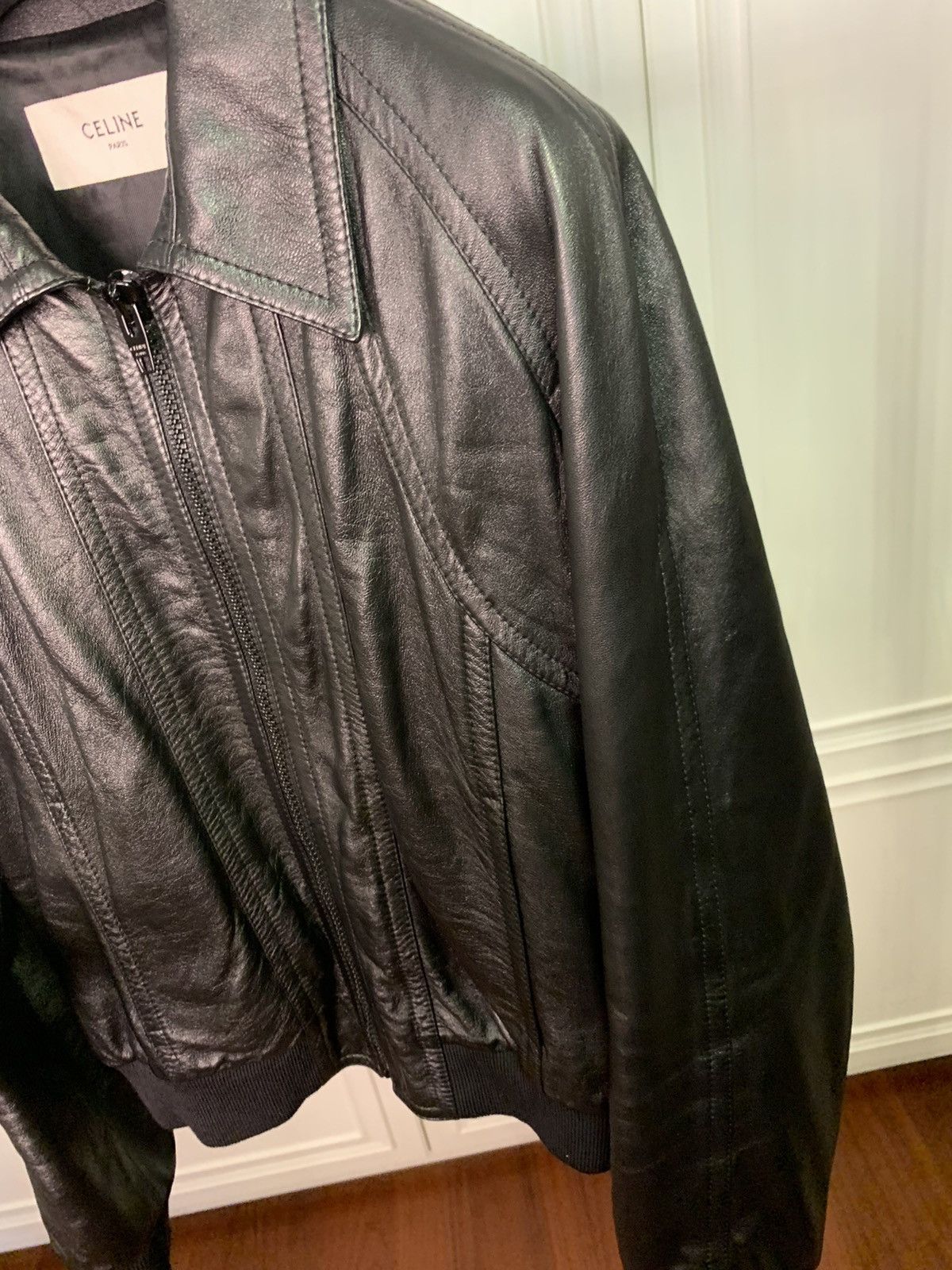 Celine Celine 2023SS Reglan Sleeves Lambskin Blouson Size US M / EU 48-50 / 2 - 3 Thumbnail