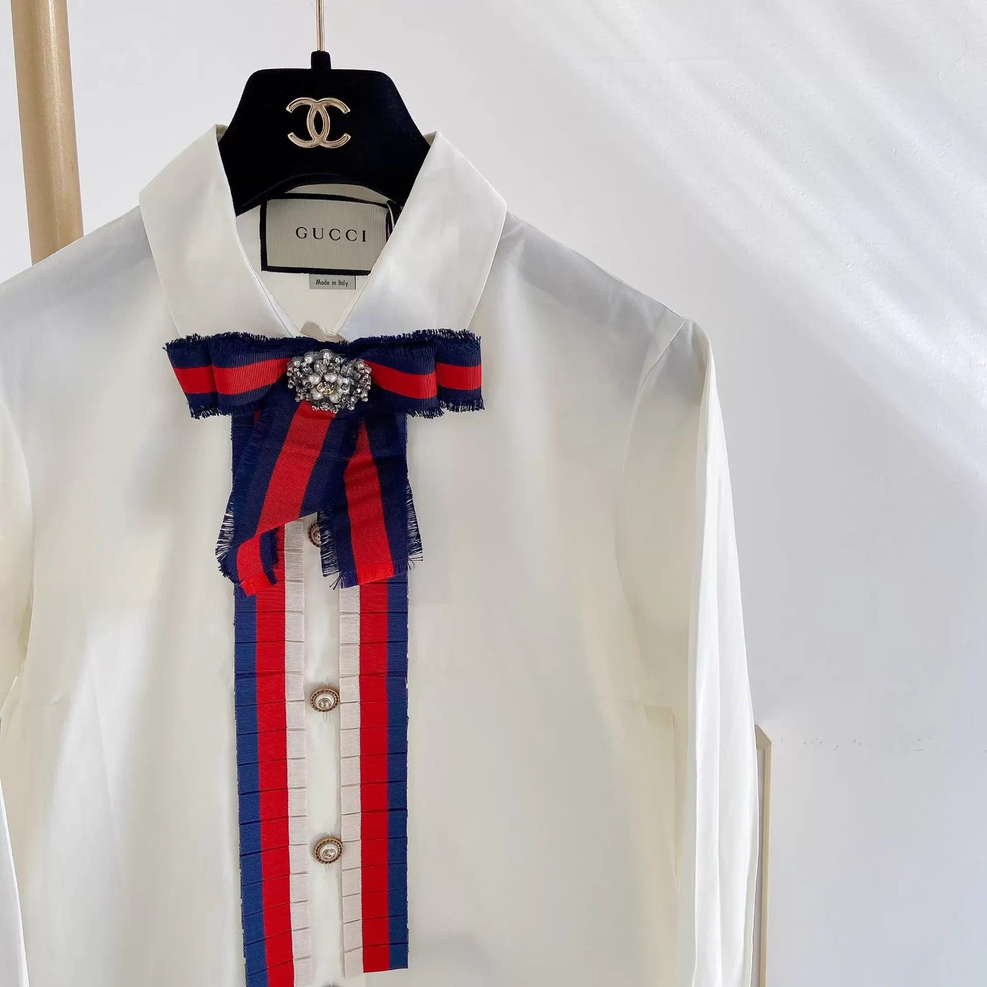 Gucci Gucci white shirt 38 EU pre-owned Size XS / US 0-2 / IT 36-38 - 5 Thumbnail