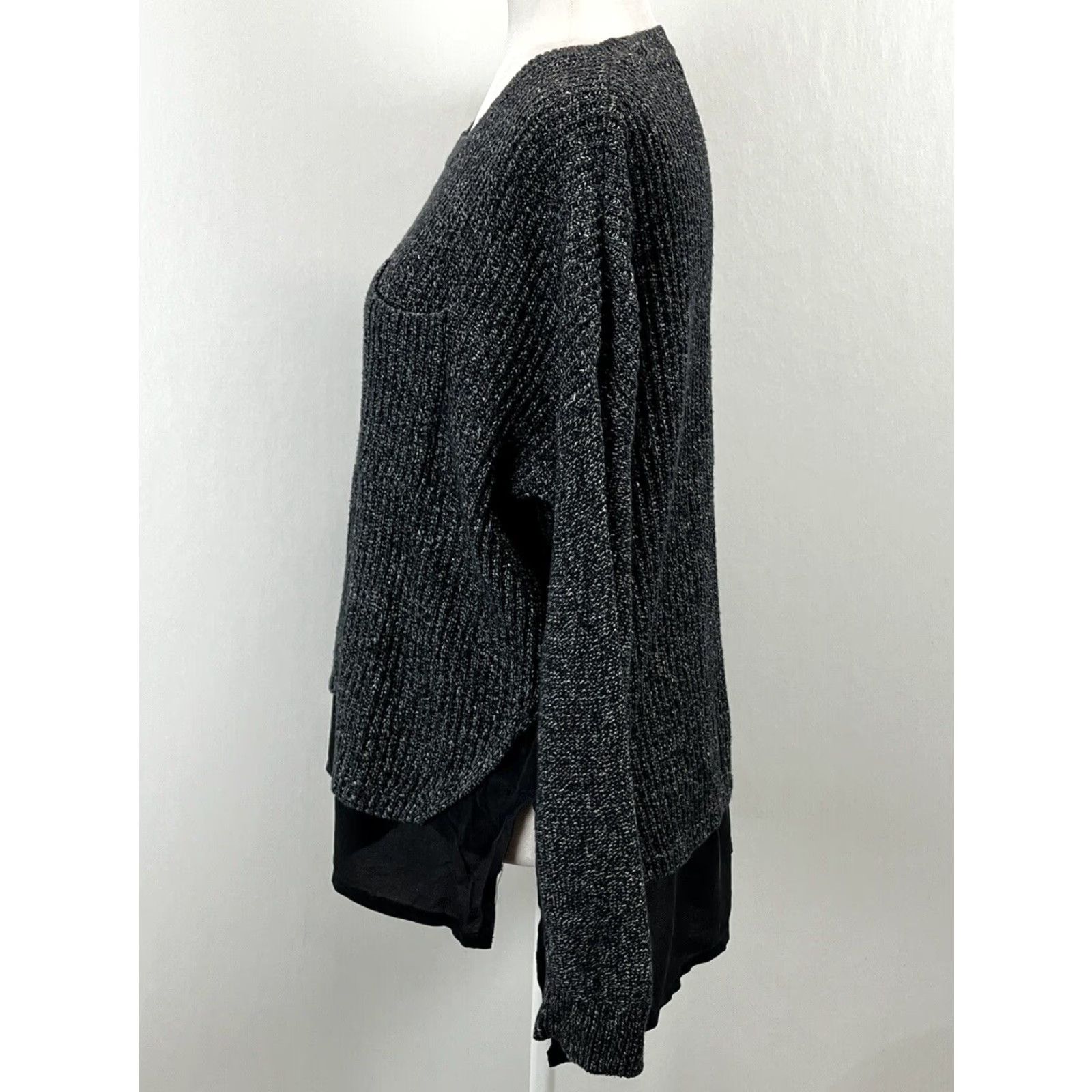 Madewell Madewell Crew Neck Pullover Sweater Adult Medium Women's Grey Black Size M / US 6-8 / IT 42-44 - 2 Thumbnail