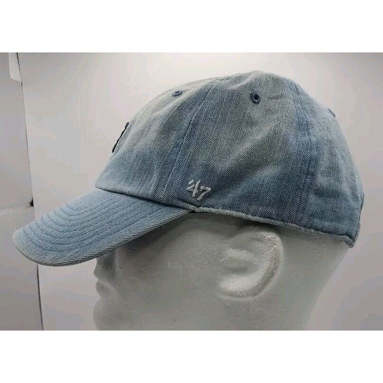 47 Brand Chicago Cubs Woman's Blue Jean '47 Brand Strapback Cap Hat Size ONE SIZE - 3 Thumbnail