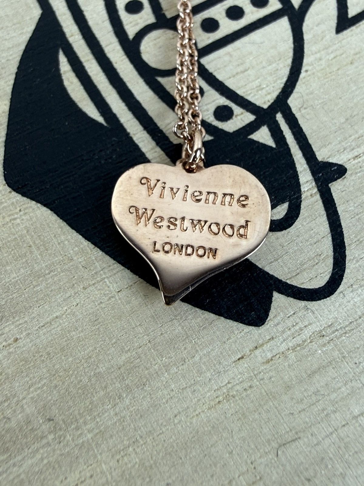 Vivienne Westwood Vivienne Westwood Petra Heart Purple Pendant Necklace Bronze Size ONE SIZE - 5 Thumbnail